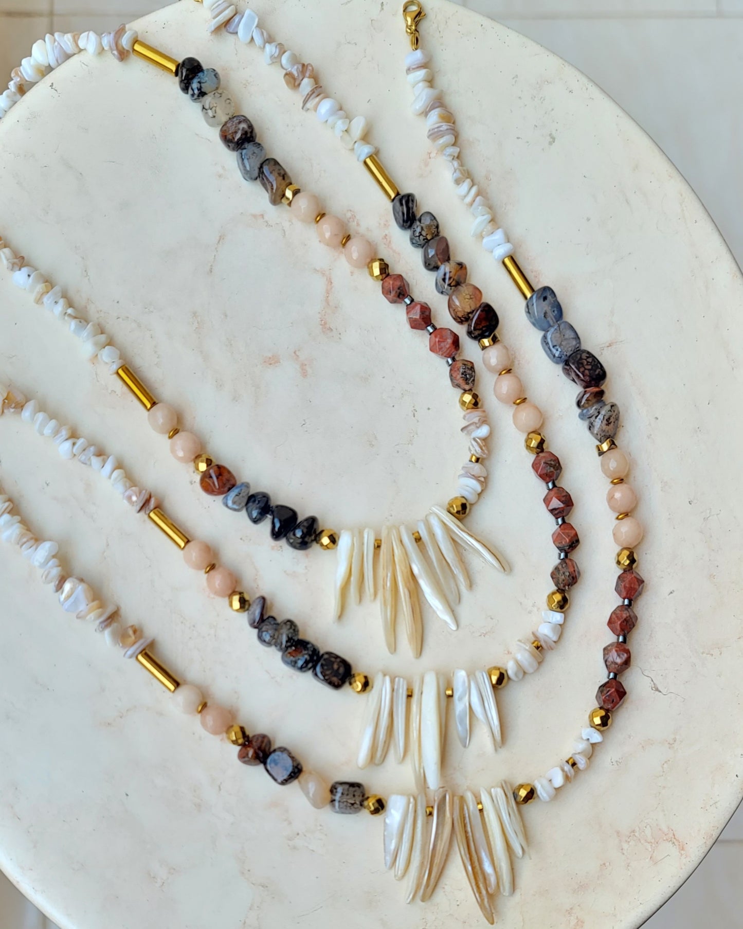 African Agate Necklace