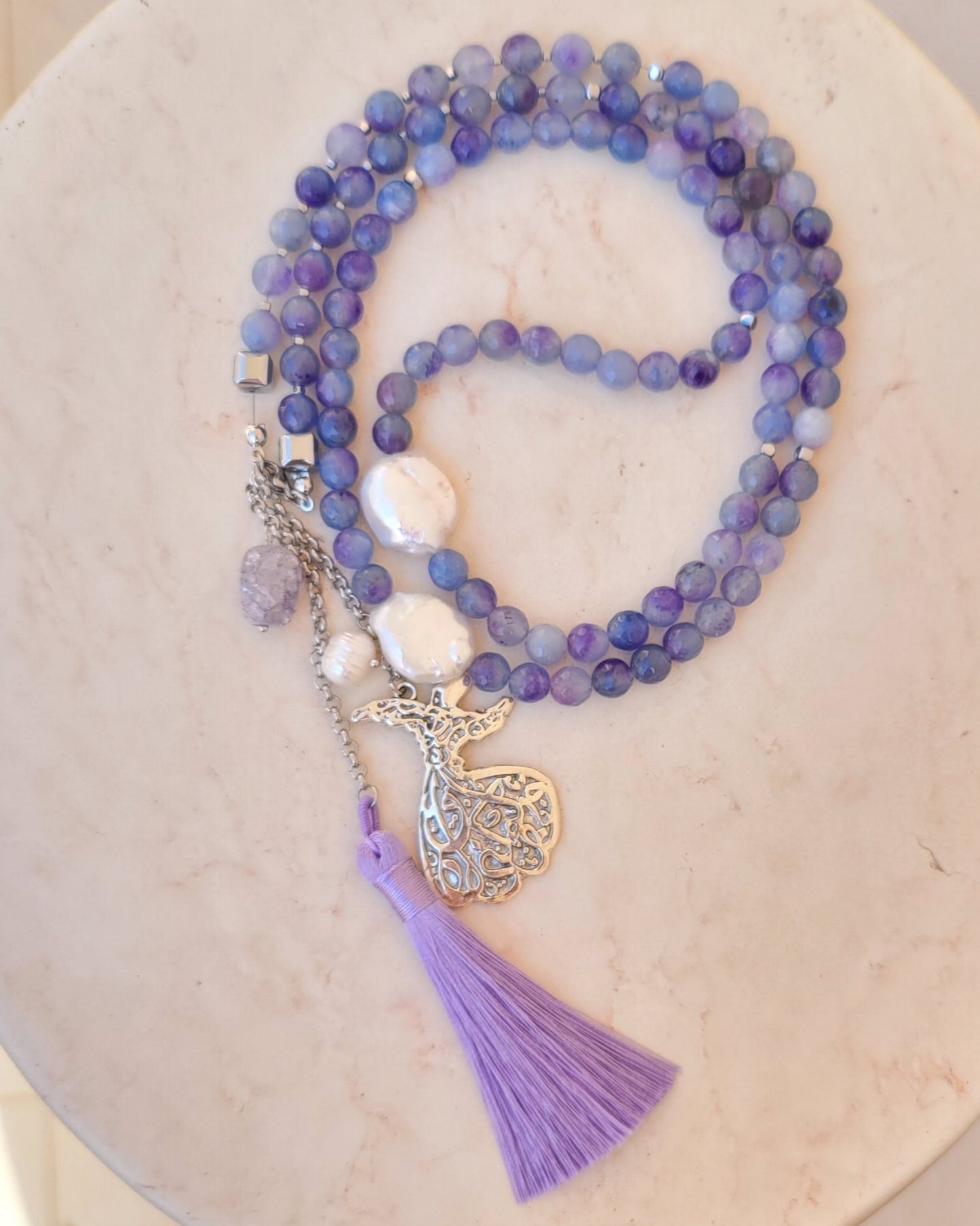 99 Wearable Long Agate Sebha / Necklace