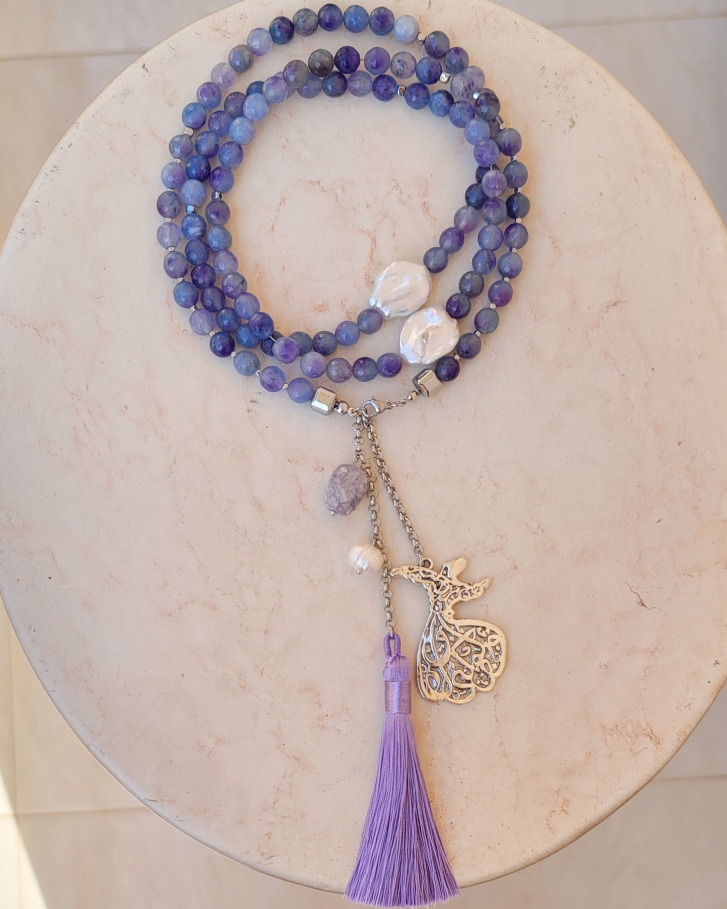 99 Wearable Long Agate Sebha / Necklace