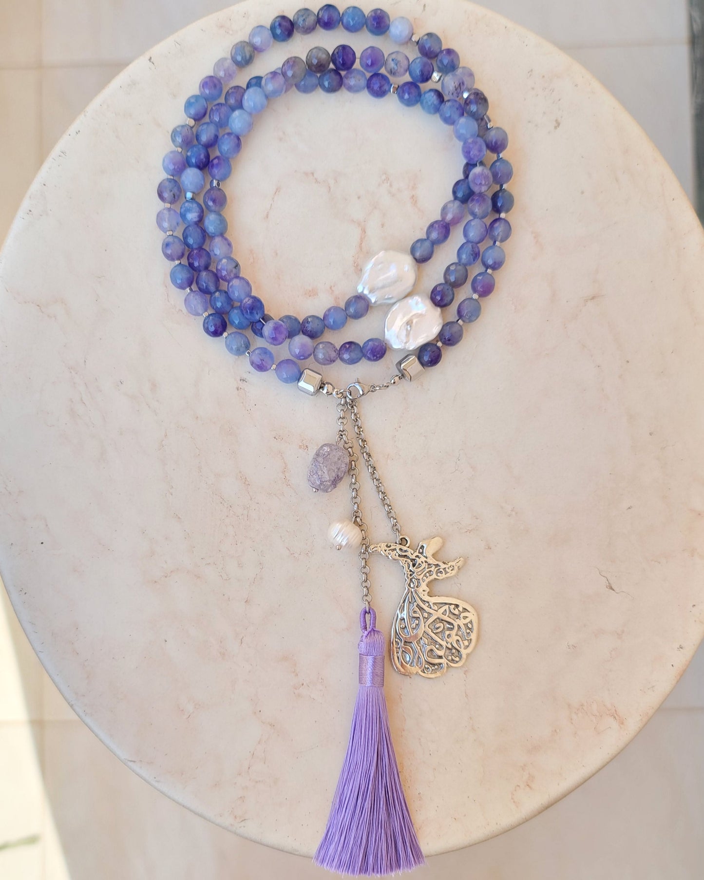 99 Wearable Long Agate Sebha / Necklace