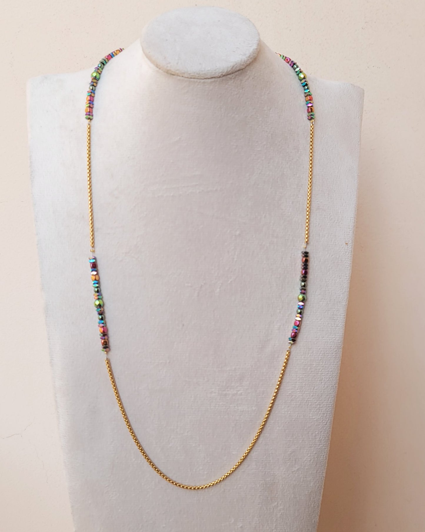 Stainless Steel & Hematite Sunglasses Cord / Multiuse Chain