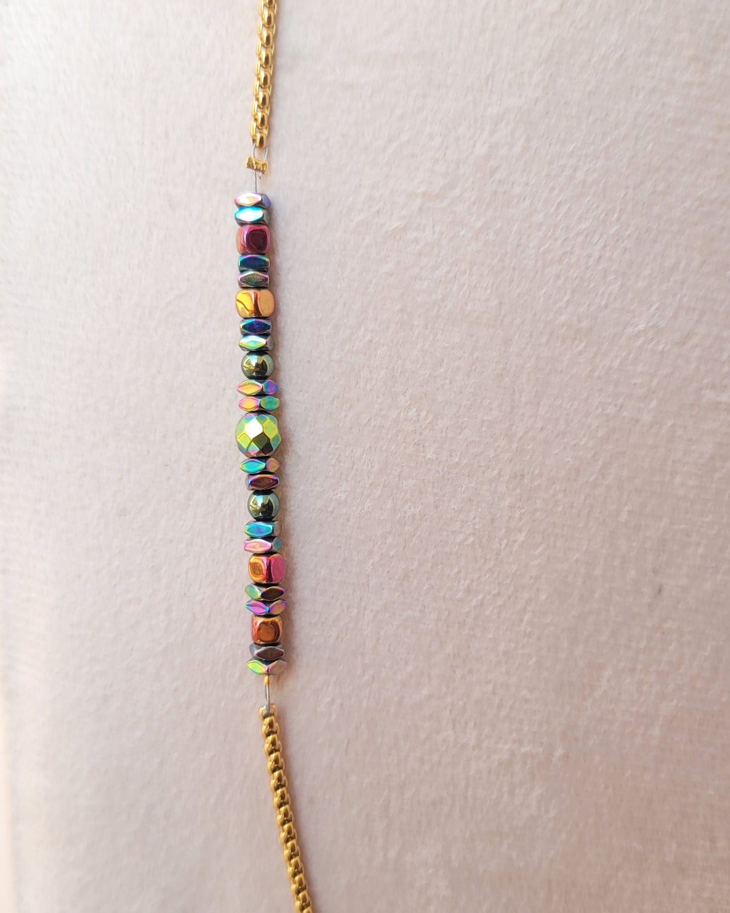 Stainless Steel & Hematite Sunglasses Cord / Multiuse Chain