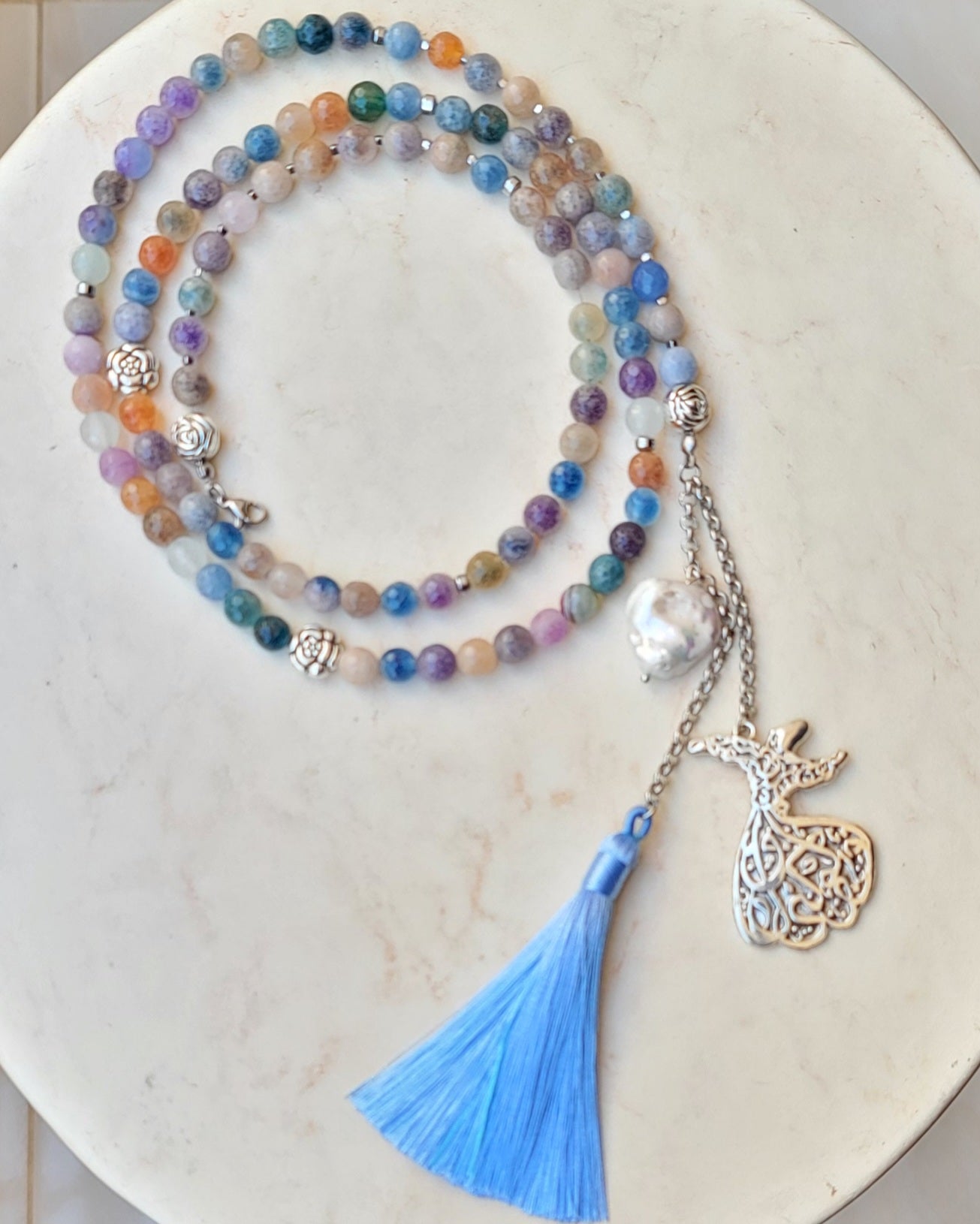 99 Wearable Long Agate Sebha / Necklace