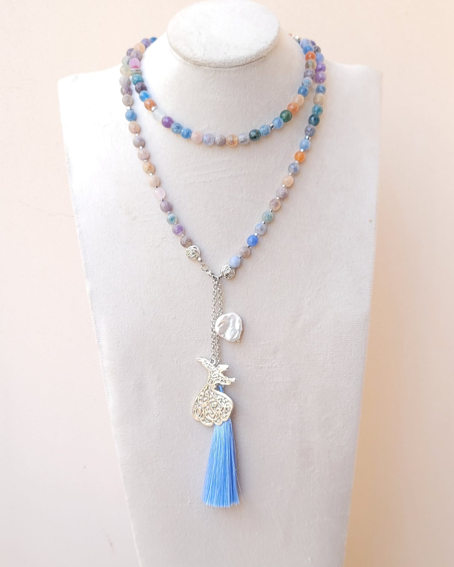 99 Wearable Long Agate Sebha / Necklace