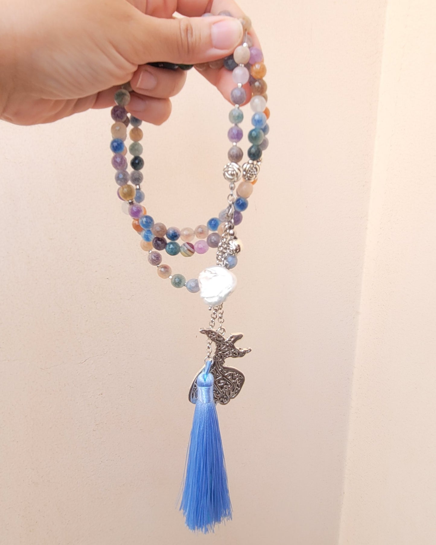 99 Wearable Long Agate Sebha / Necklace