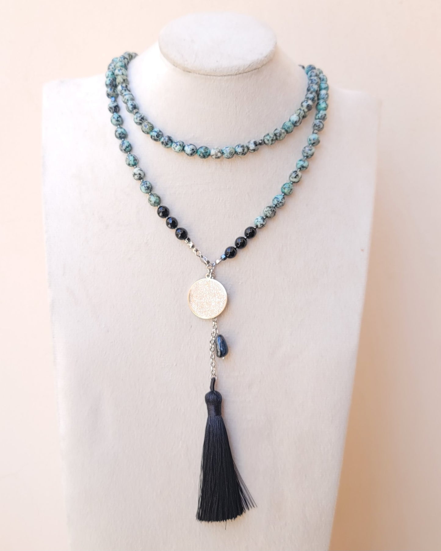 99 Wearable Long Agate Sebha / Necklace (Ayat Alkursi)
