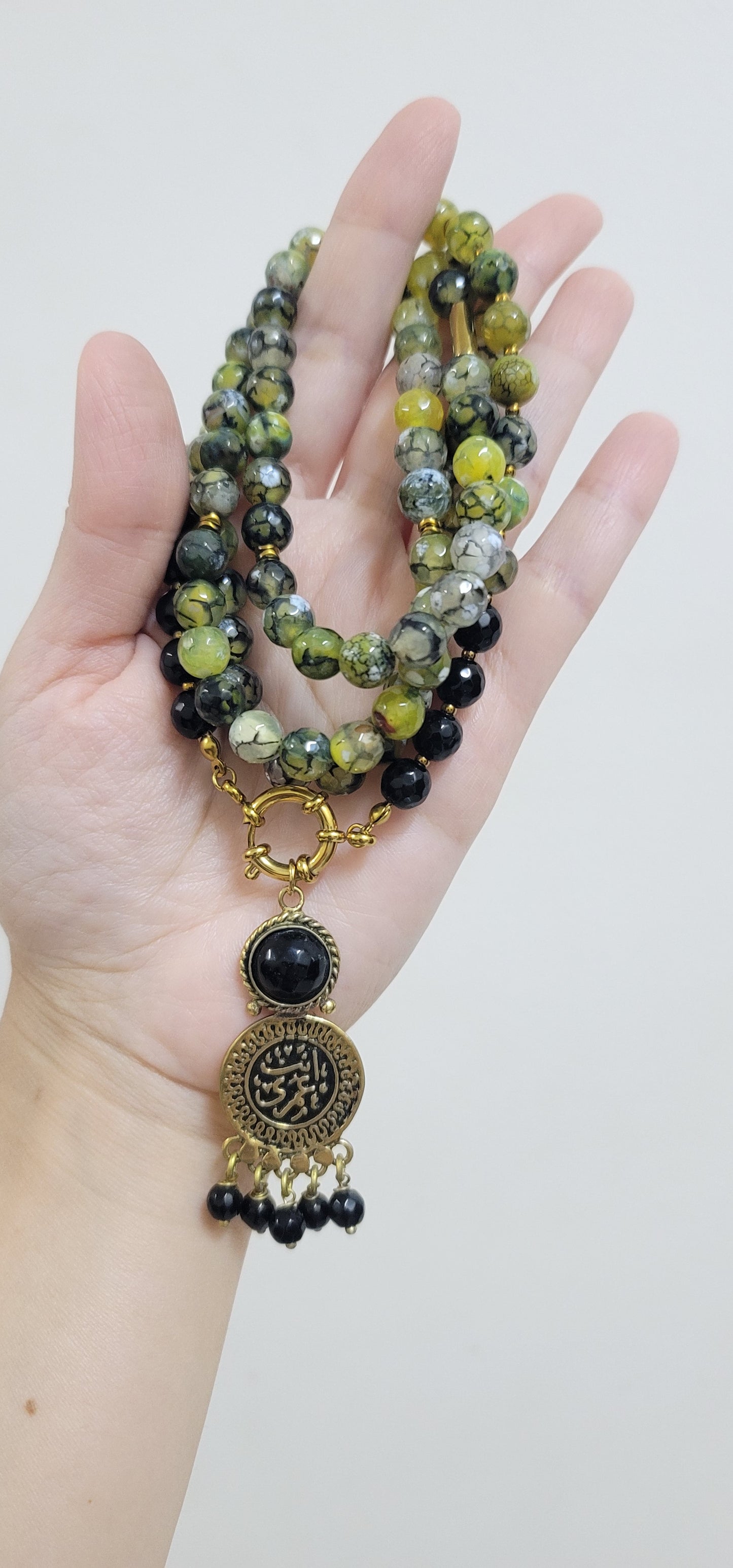 99 Wearable Long Agate Sebha / Necklace