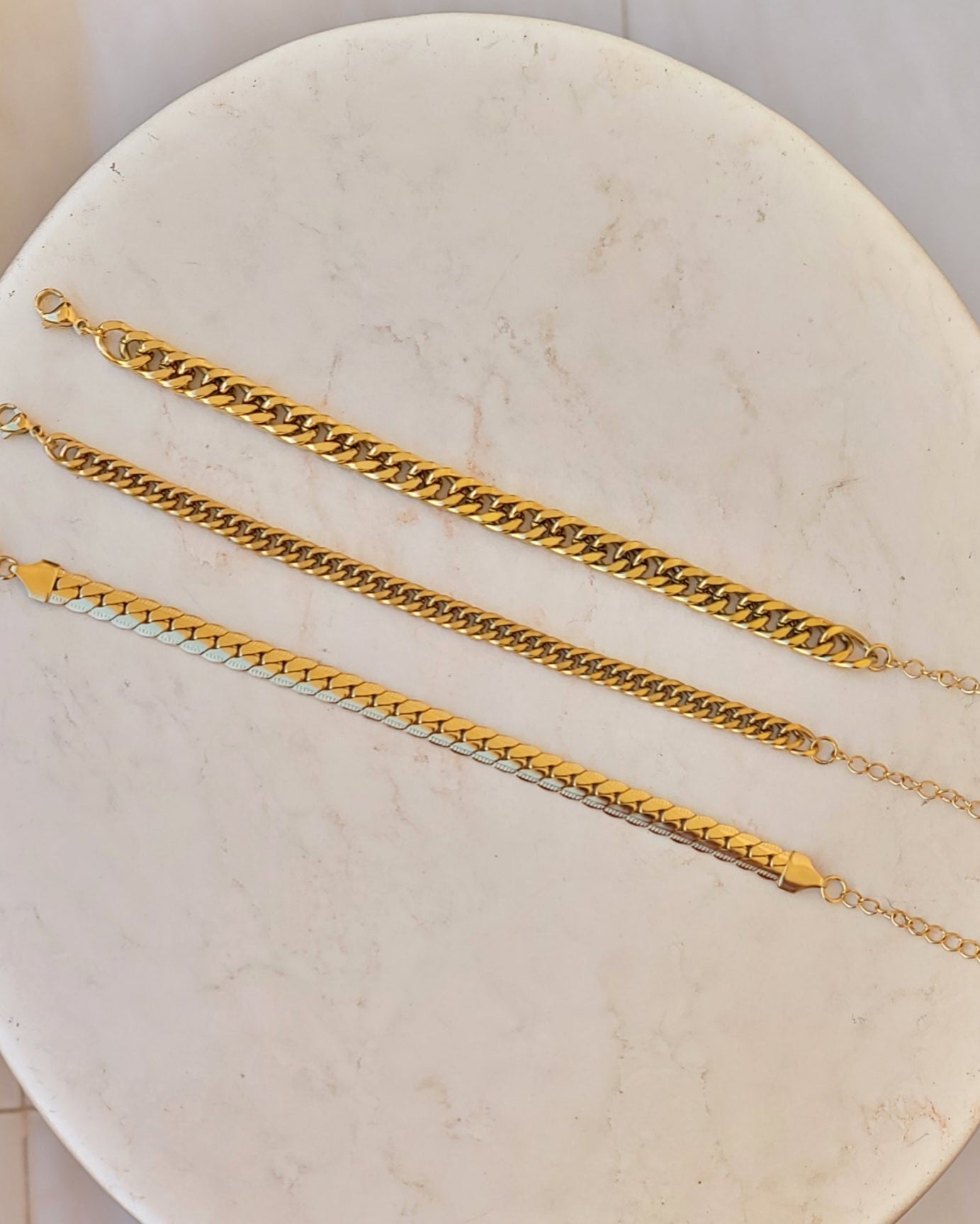 Gold Plated Stainless Steel Bracelets