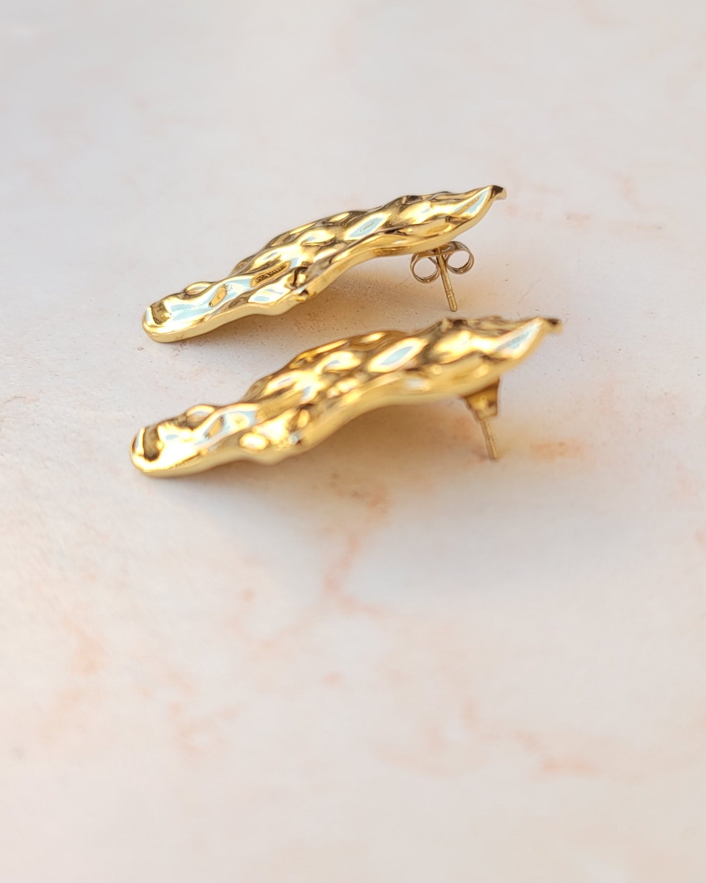 Stainless Steel Gold Plated Earrings