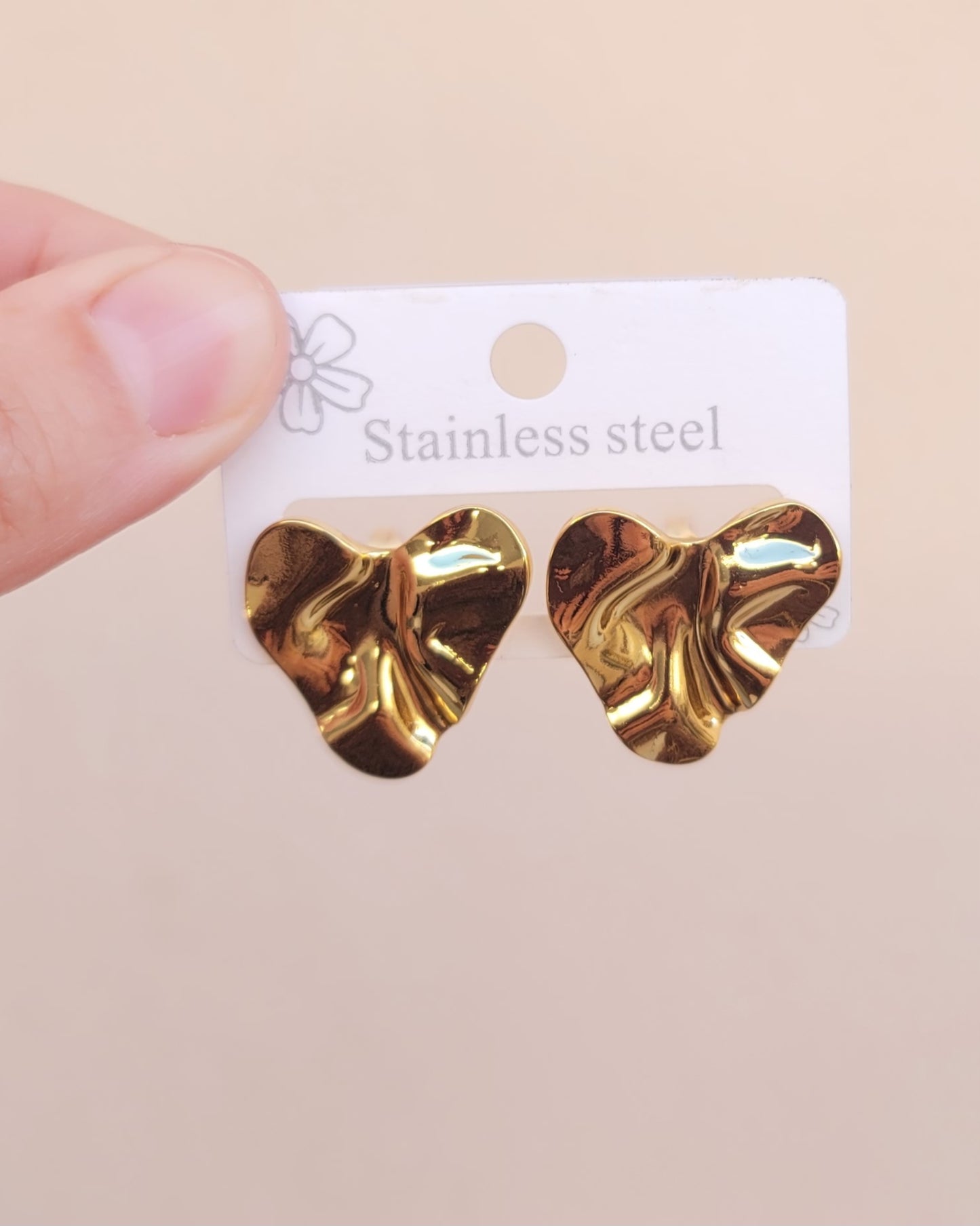 Stainless Steel Gold Plated Earrings
