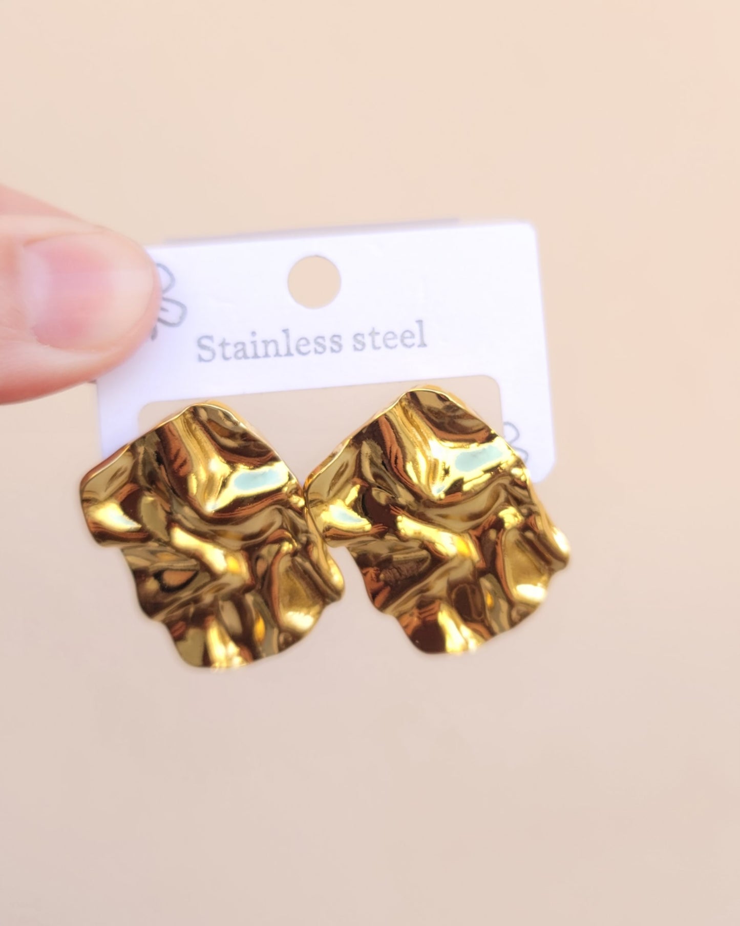 Stainless Steel Gold Plated Earrings
