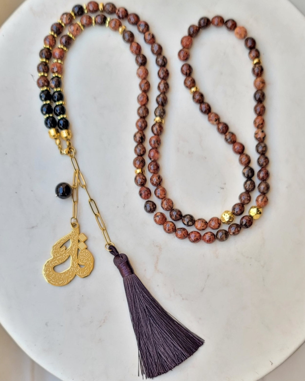 99 Wearable Long Agate Sebha / Necklace