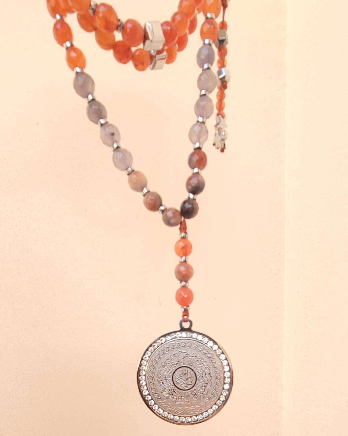 99 Wearable Long Agate Sebha / Necklace