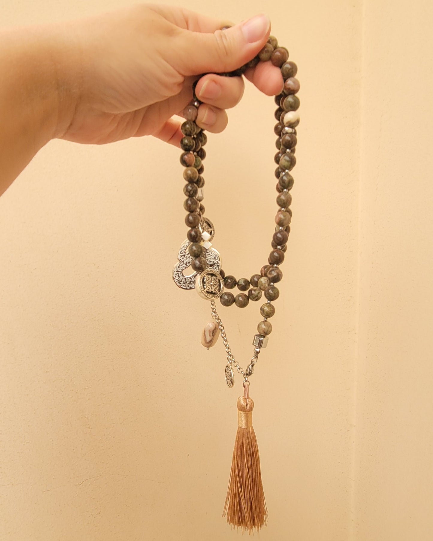 99 Wearable Long Agate Sebha / Necklace