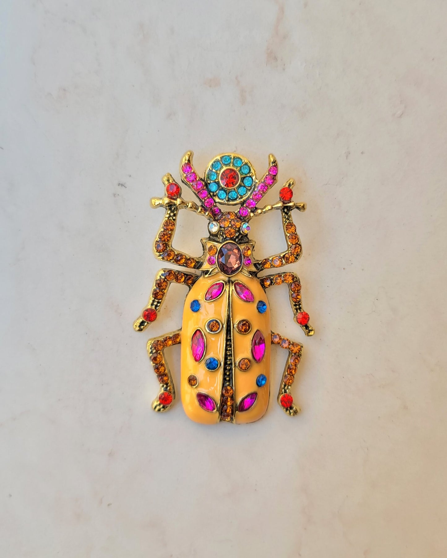 Big Colorful Bee Brooch