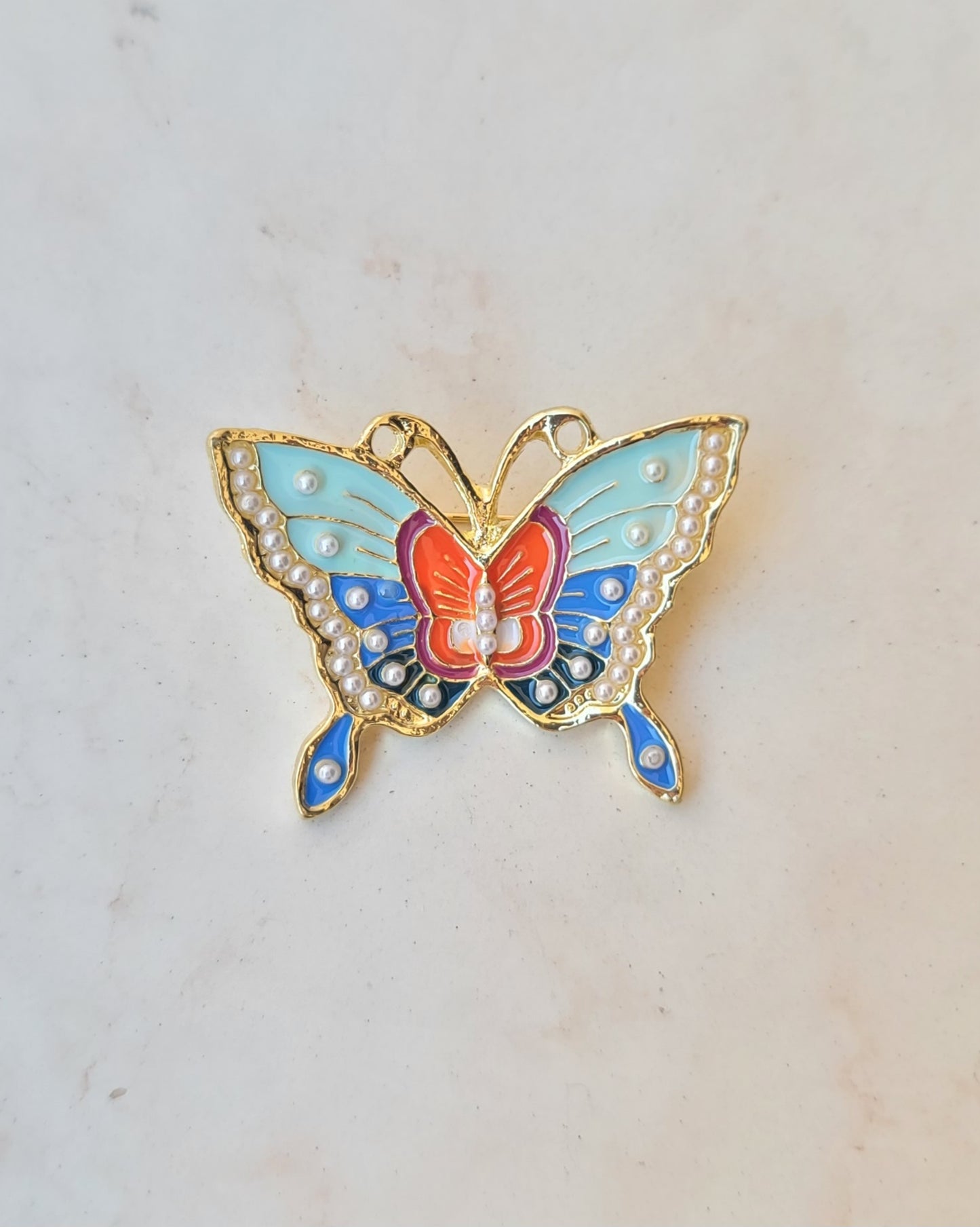 Colorful Butterfly Brooch