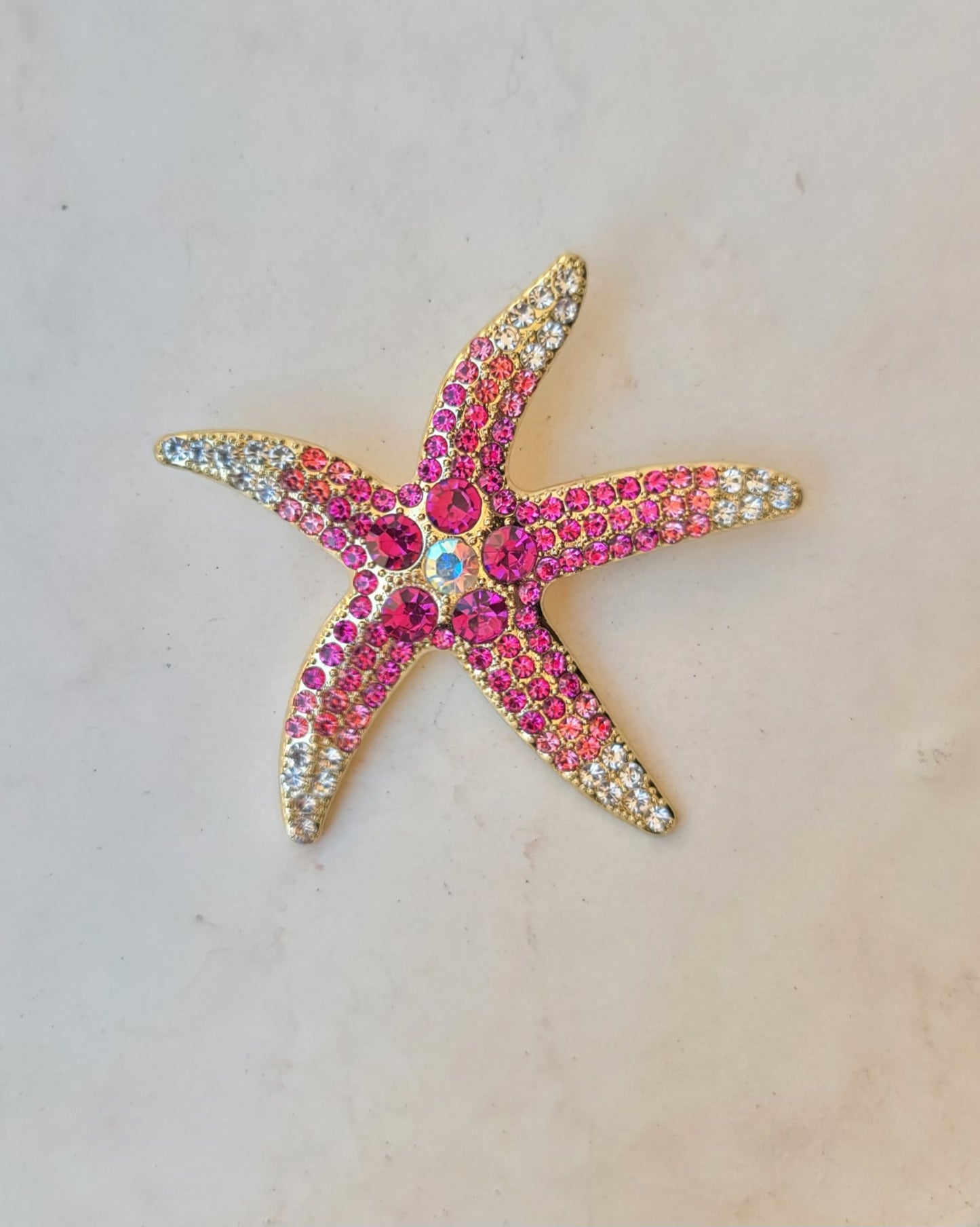 Starfish Brooch - Pink