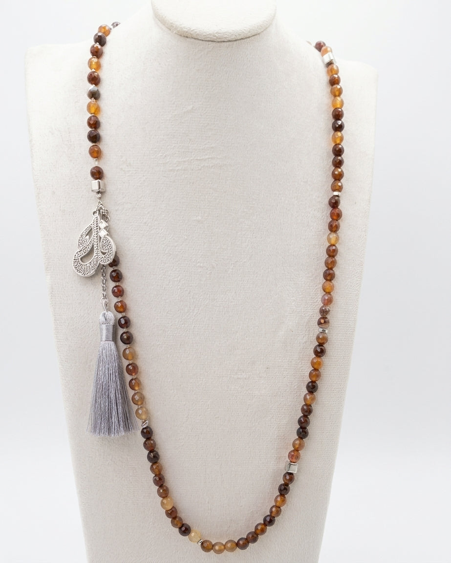 99 Wearable Long Agate Sebha / Necklace
