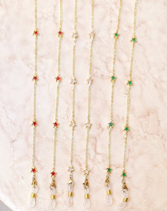 Crystal Stars Sunglasses Cord / Multiuse Chain