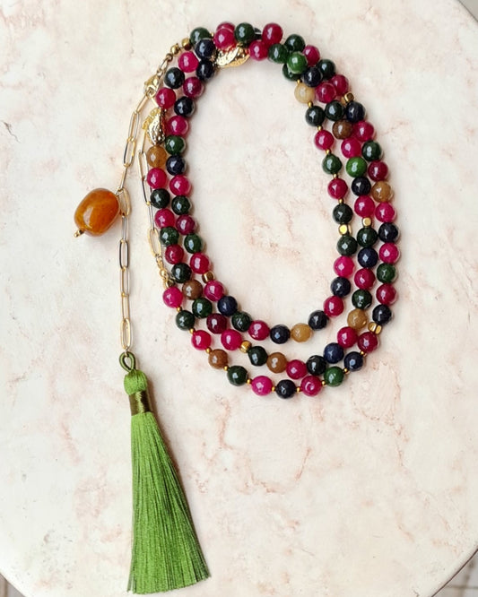 99 Wearable Long Agate Sebha / Necklace