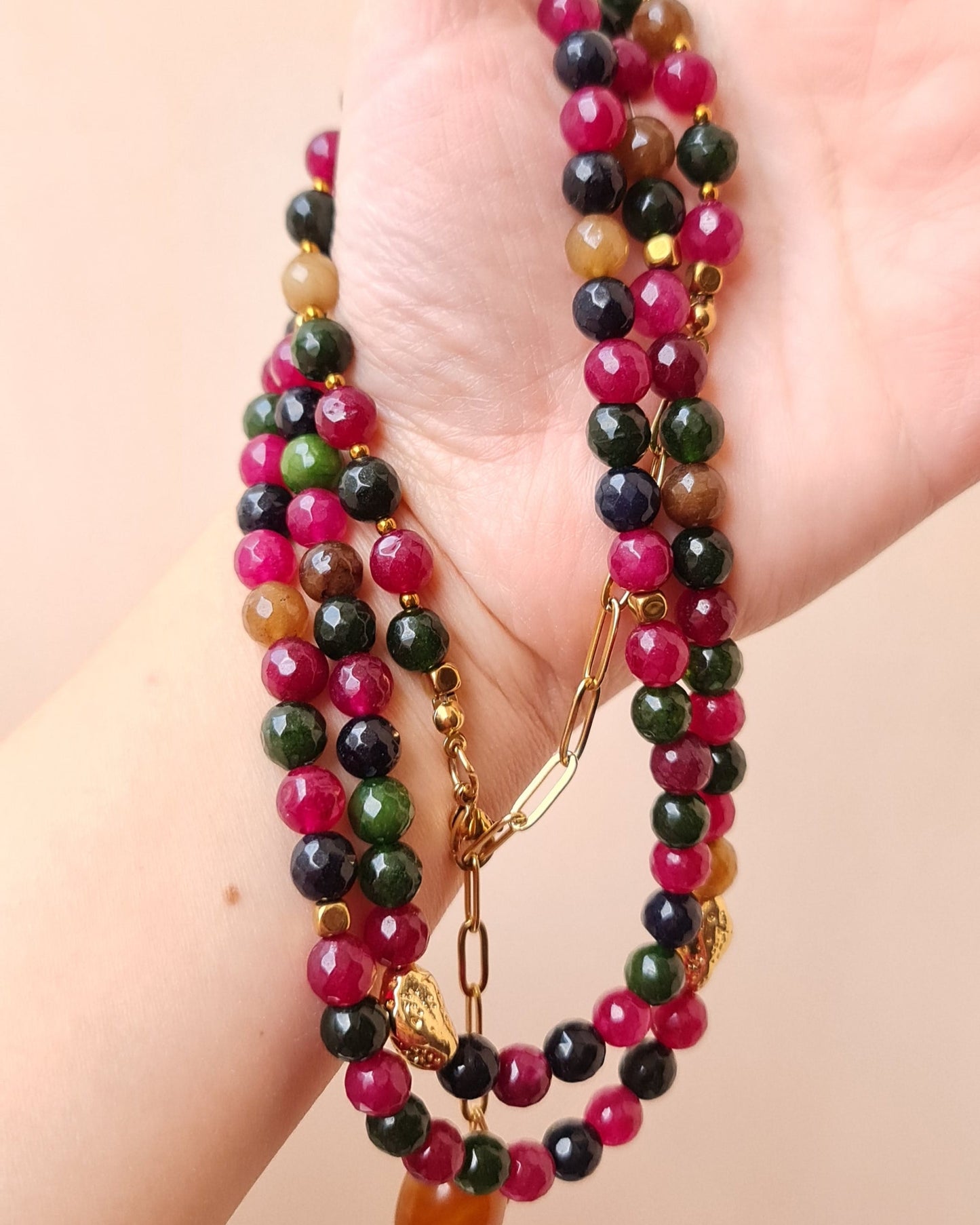 99 Wearable Long Agate Sebha / Necklace