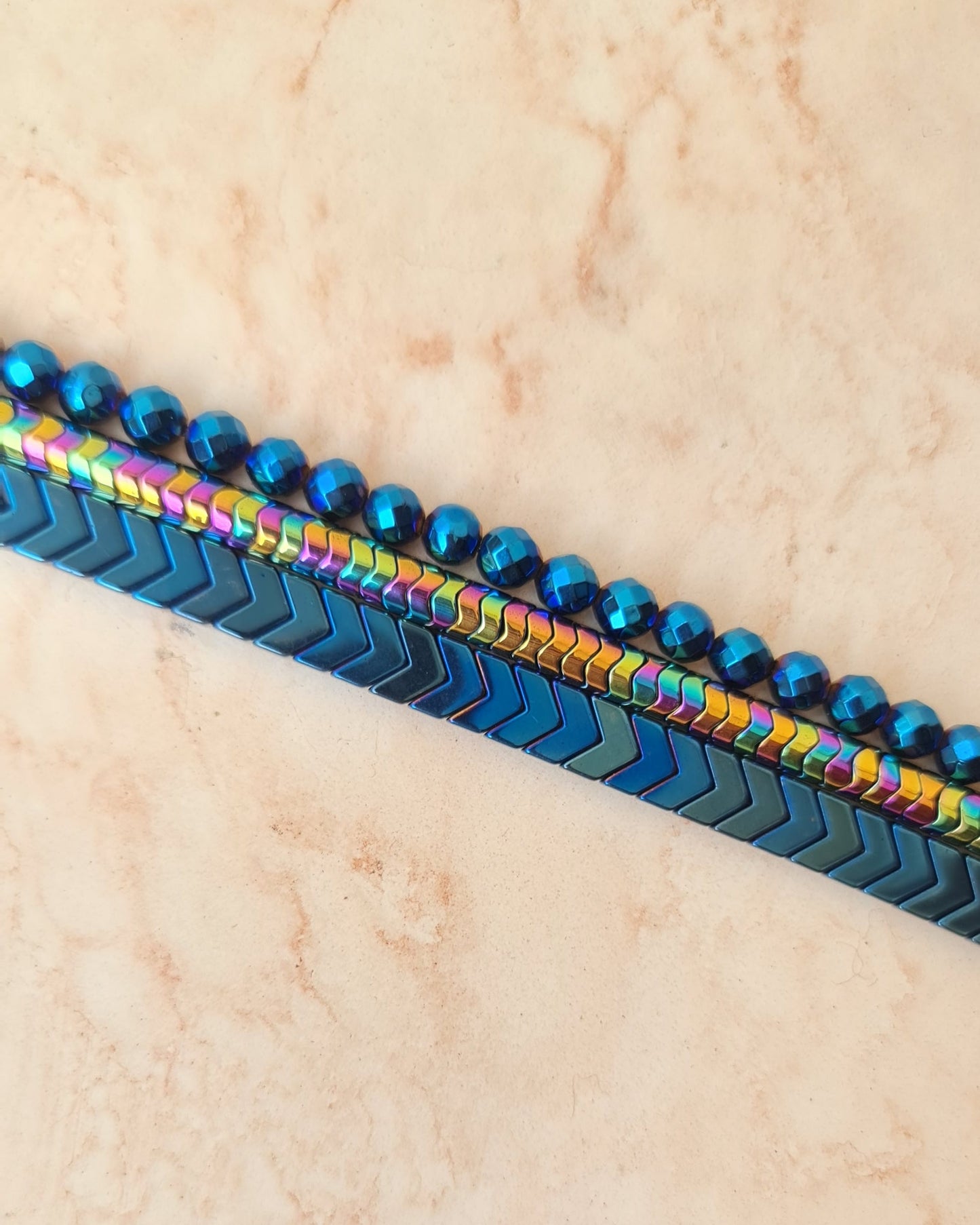 3 pcs Hematite Bracelet Set