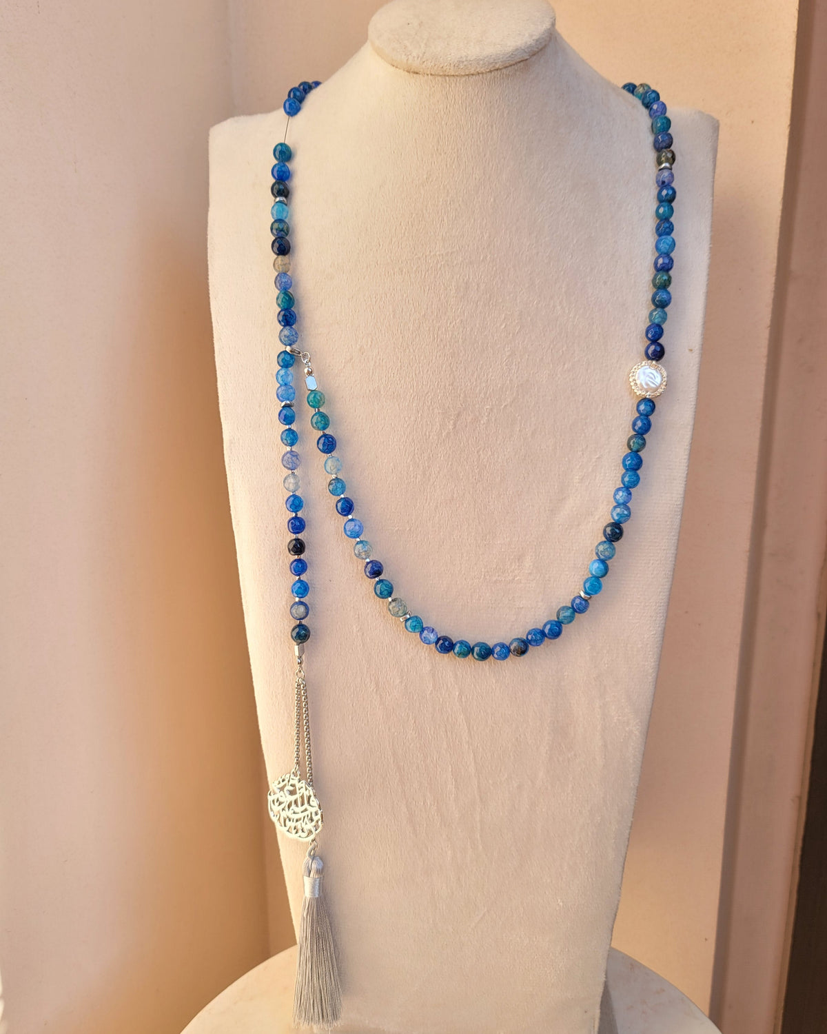 99 Wearable Long Agate Sebha / Necklace