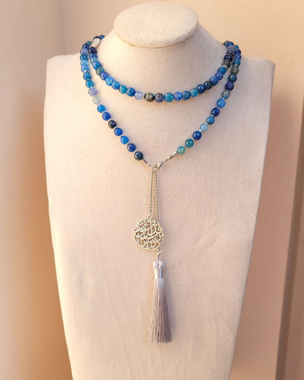 99 Wearable Long Agate Sebha / Necklace