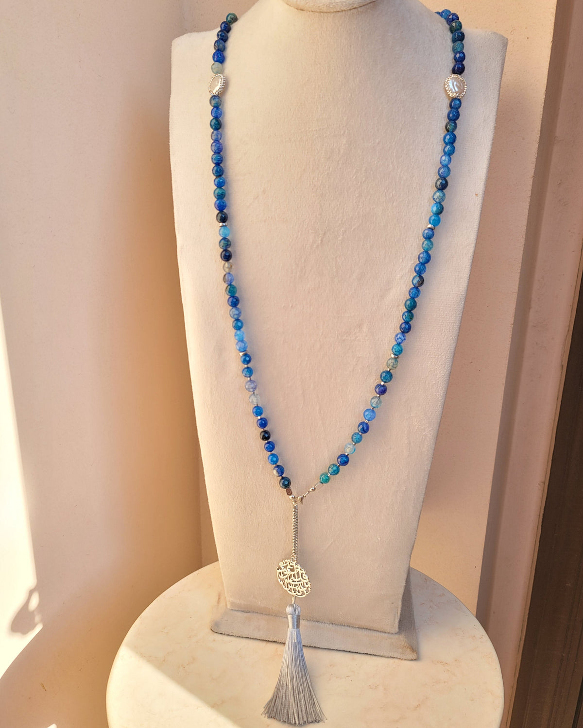 99 Wearable Long Agate Sebha / Necklace