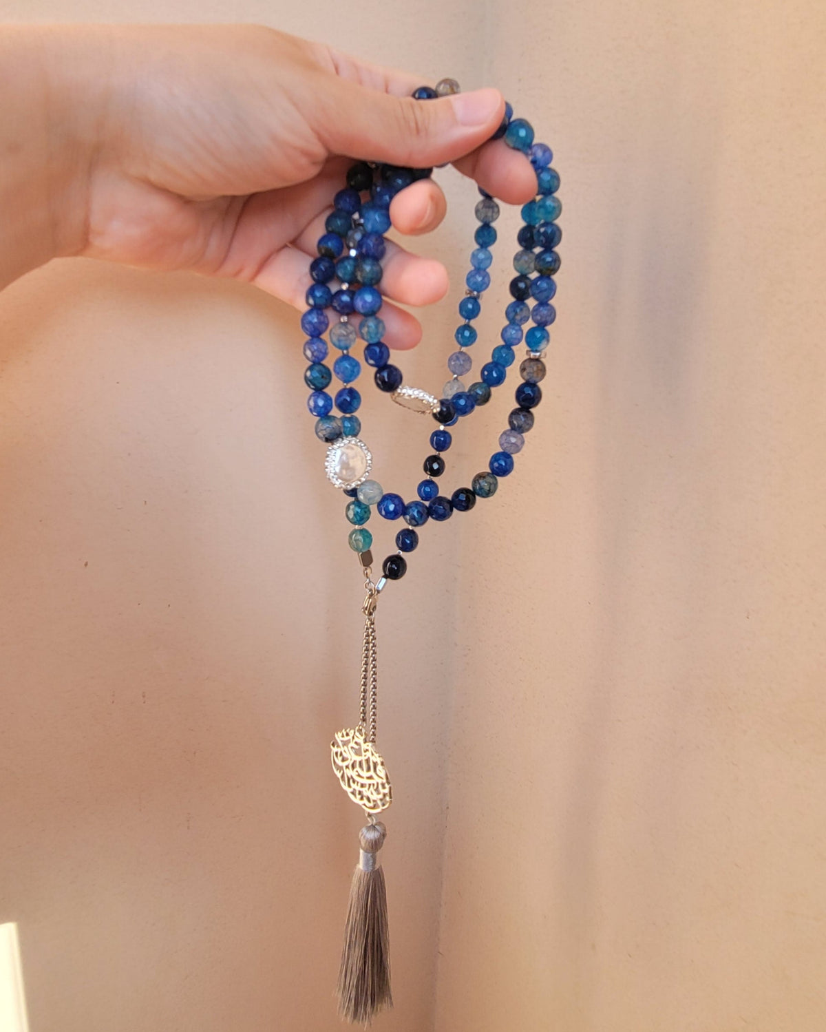 99 Wearable Long Agate Sebha / Necklace
