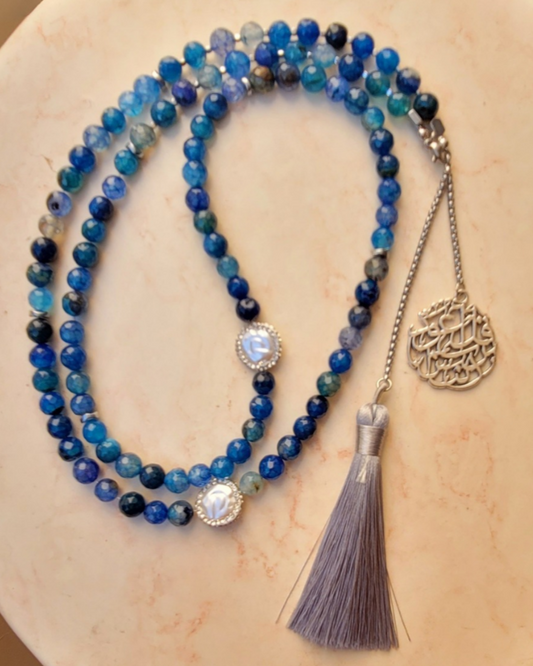 99 Wearable Long Agate Sebha / Necklace