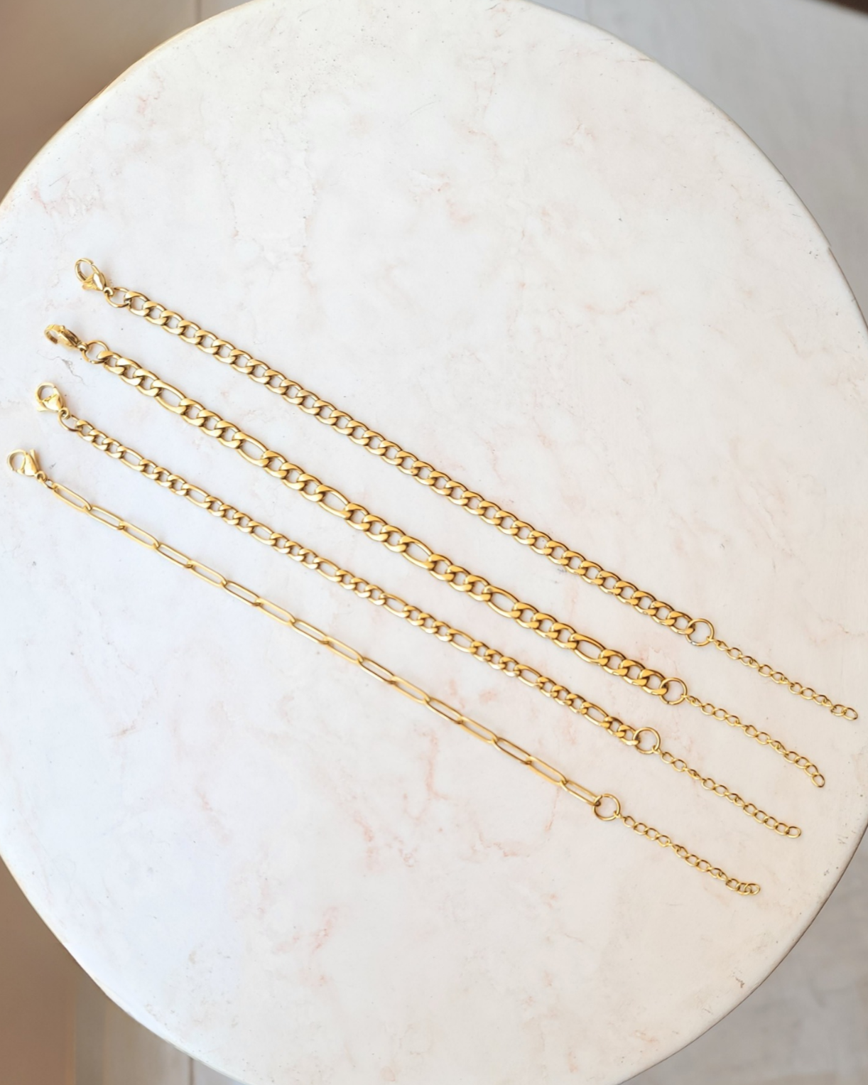 Minimalist Gold Plated Stainless Steel Bracelets
