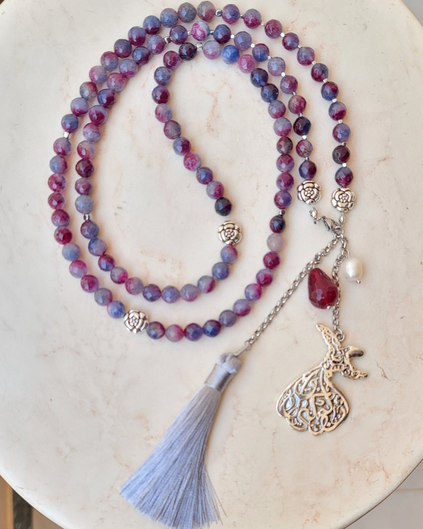 99 Wearable Long Agate Sebha / Necklace