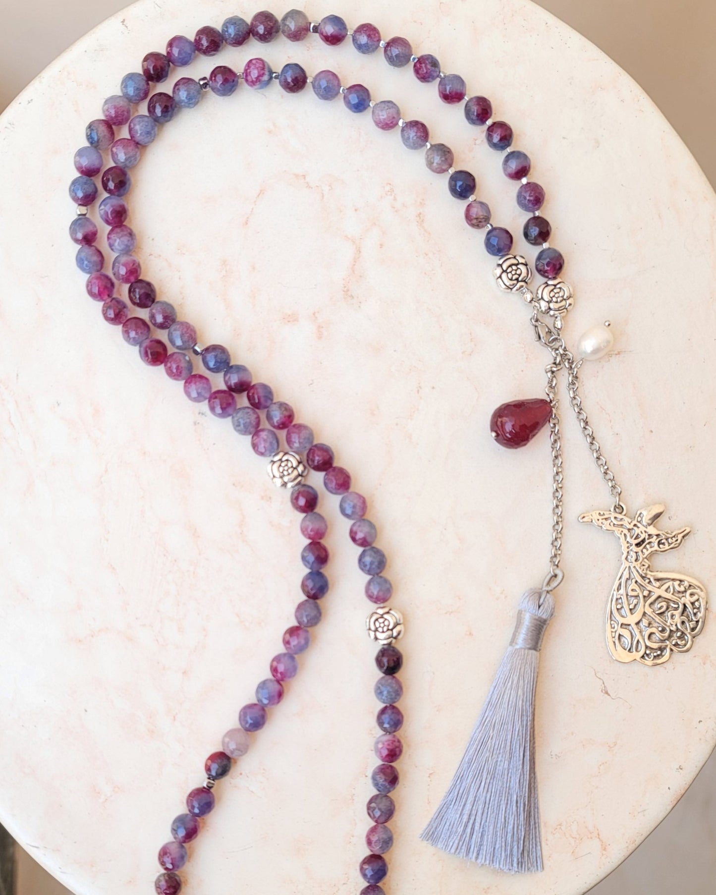 99 Wearable Long Agate Sebha / Necklace