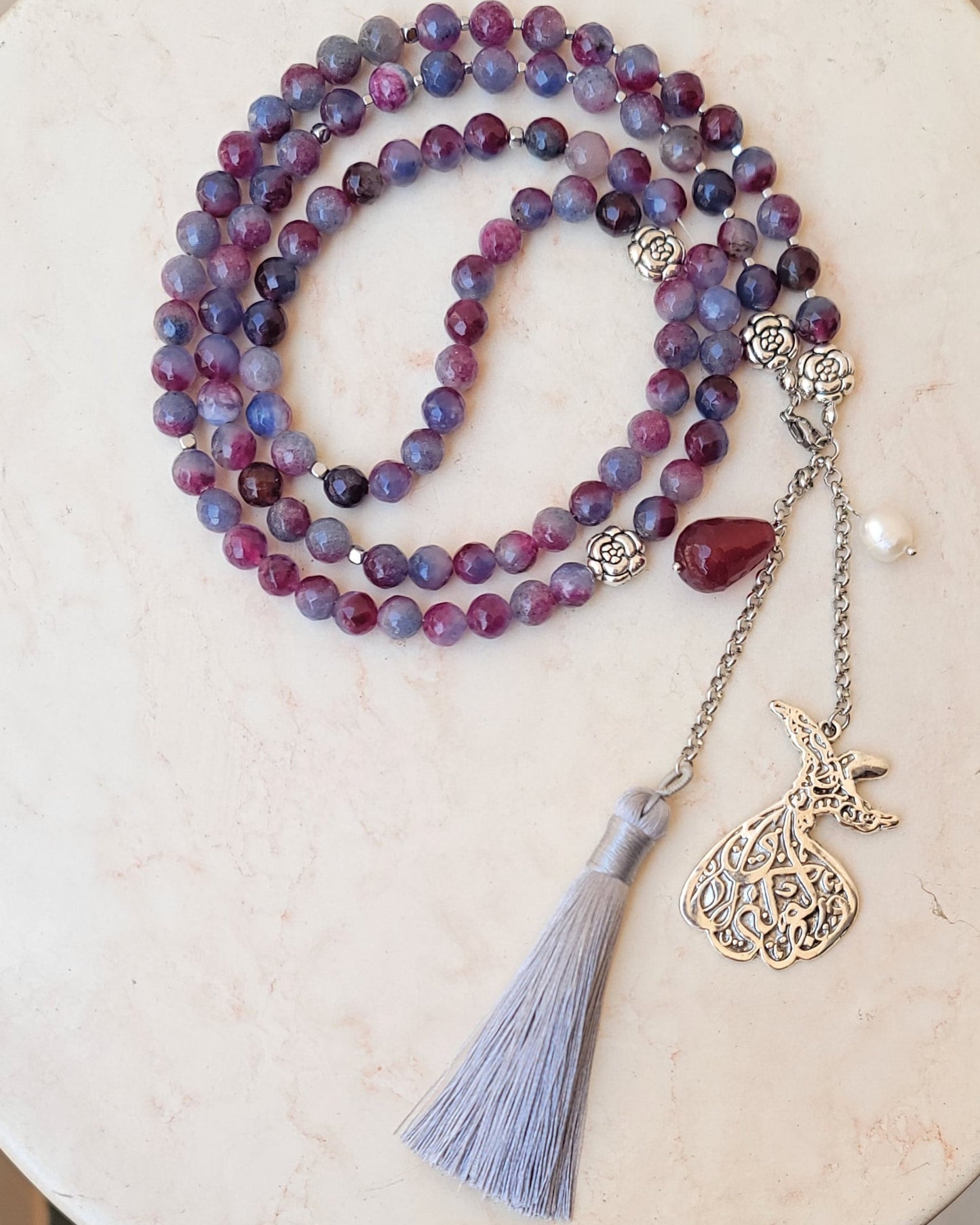 99 Wearable Long Agate Sebha / Necklace