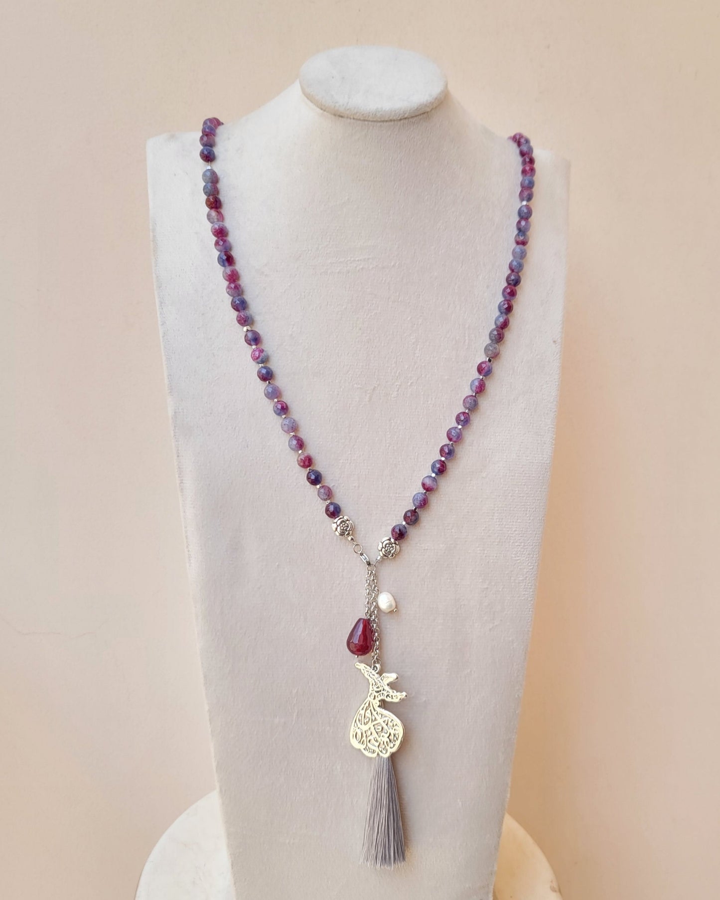 99 Wearable Long Agate Sebha / Necklace