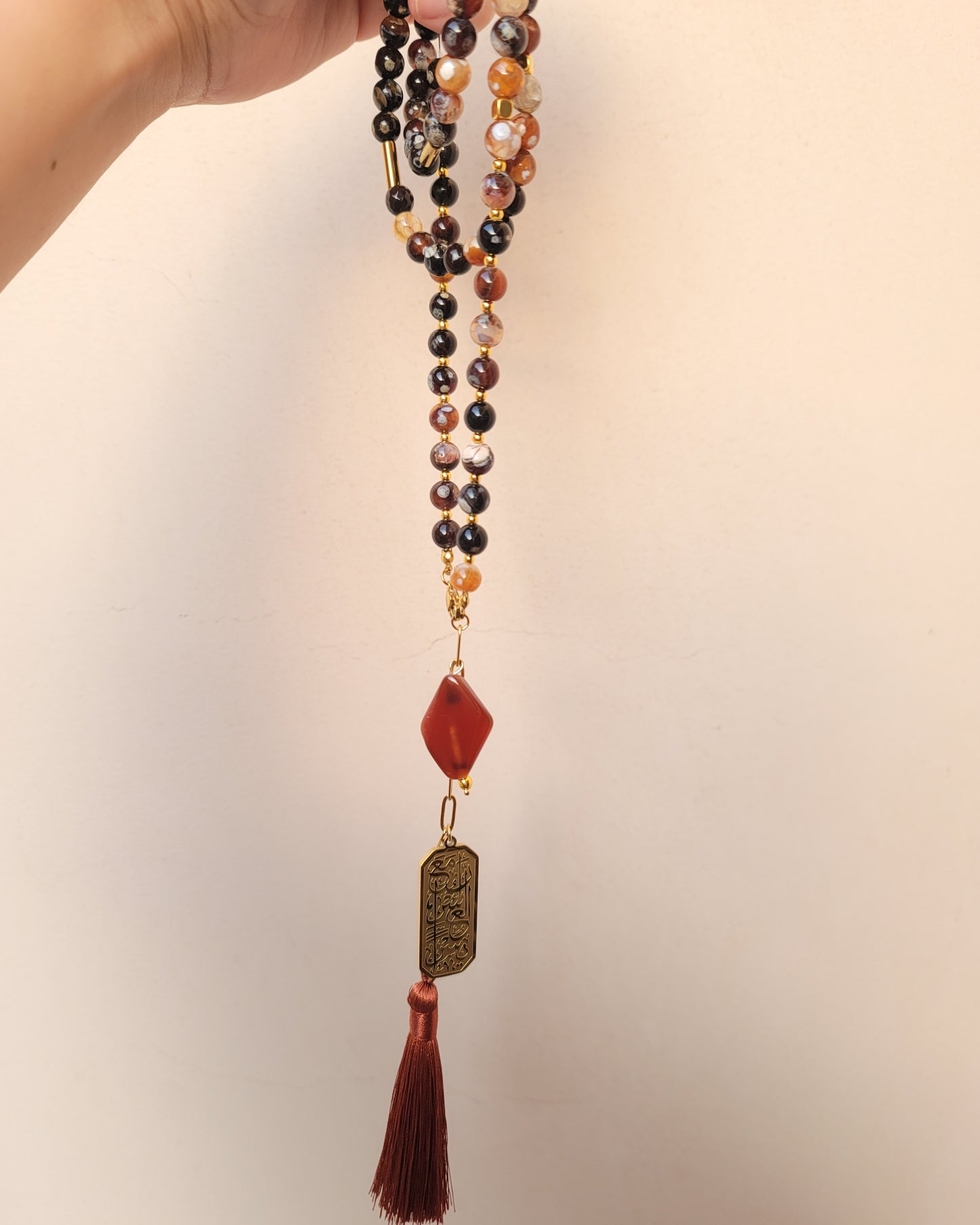 99 Wearable Long Agate Sebha / Necklace