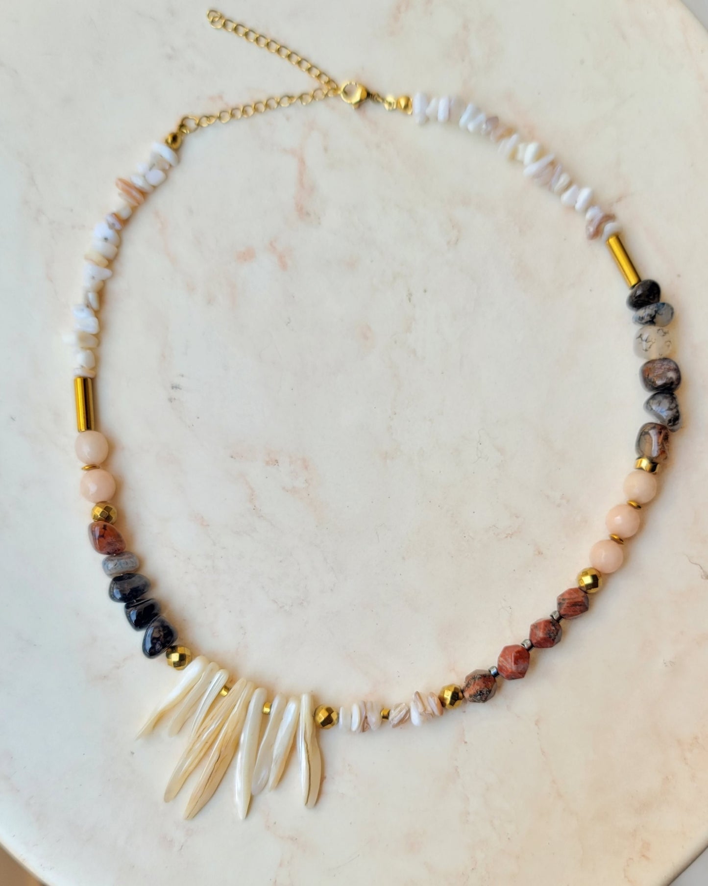African Agate Necklace