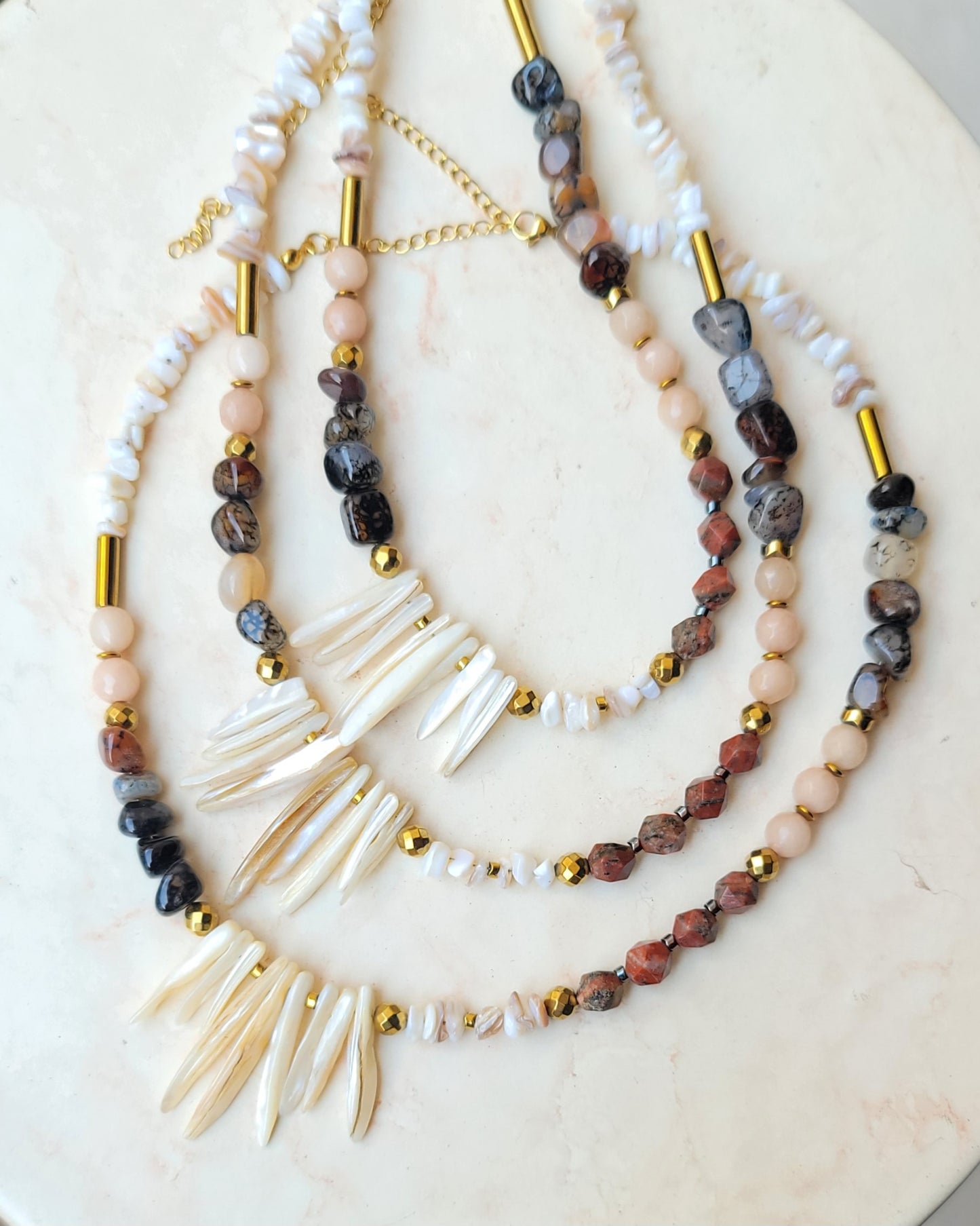African Agate Necklace