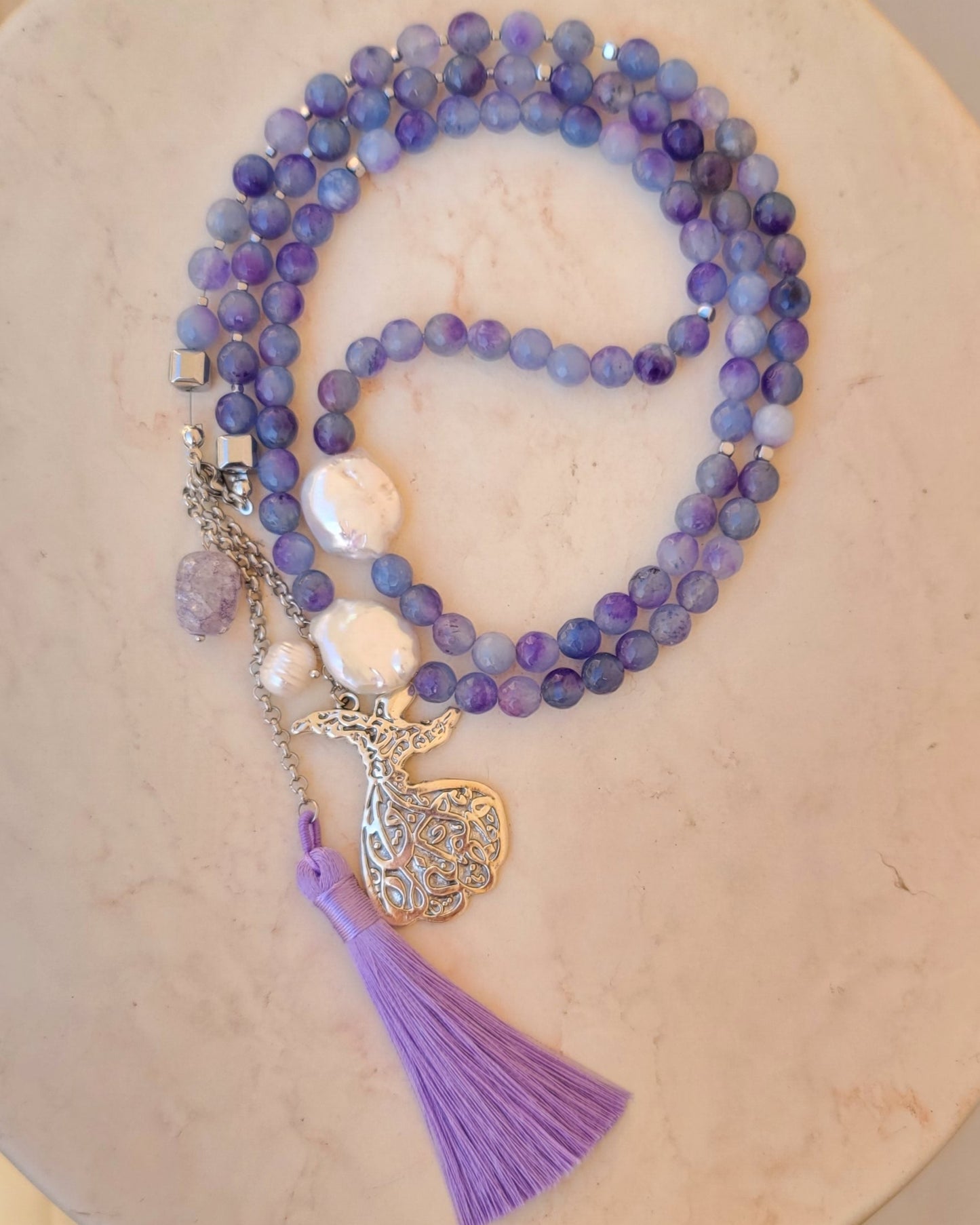 99 Wearable Long Agate Sebha / Necklace
