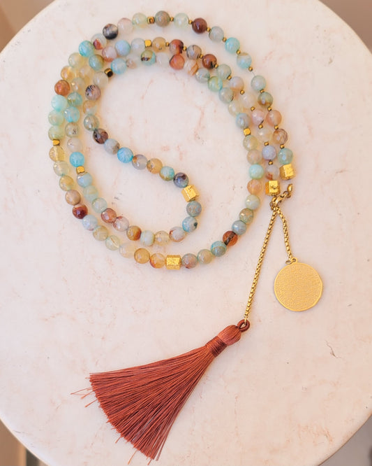 99 Wearable Long Agate Sebha / Necklace (Ayat Alkursi)