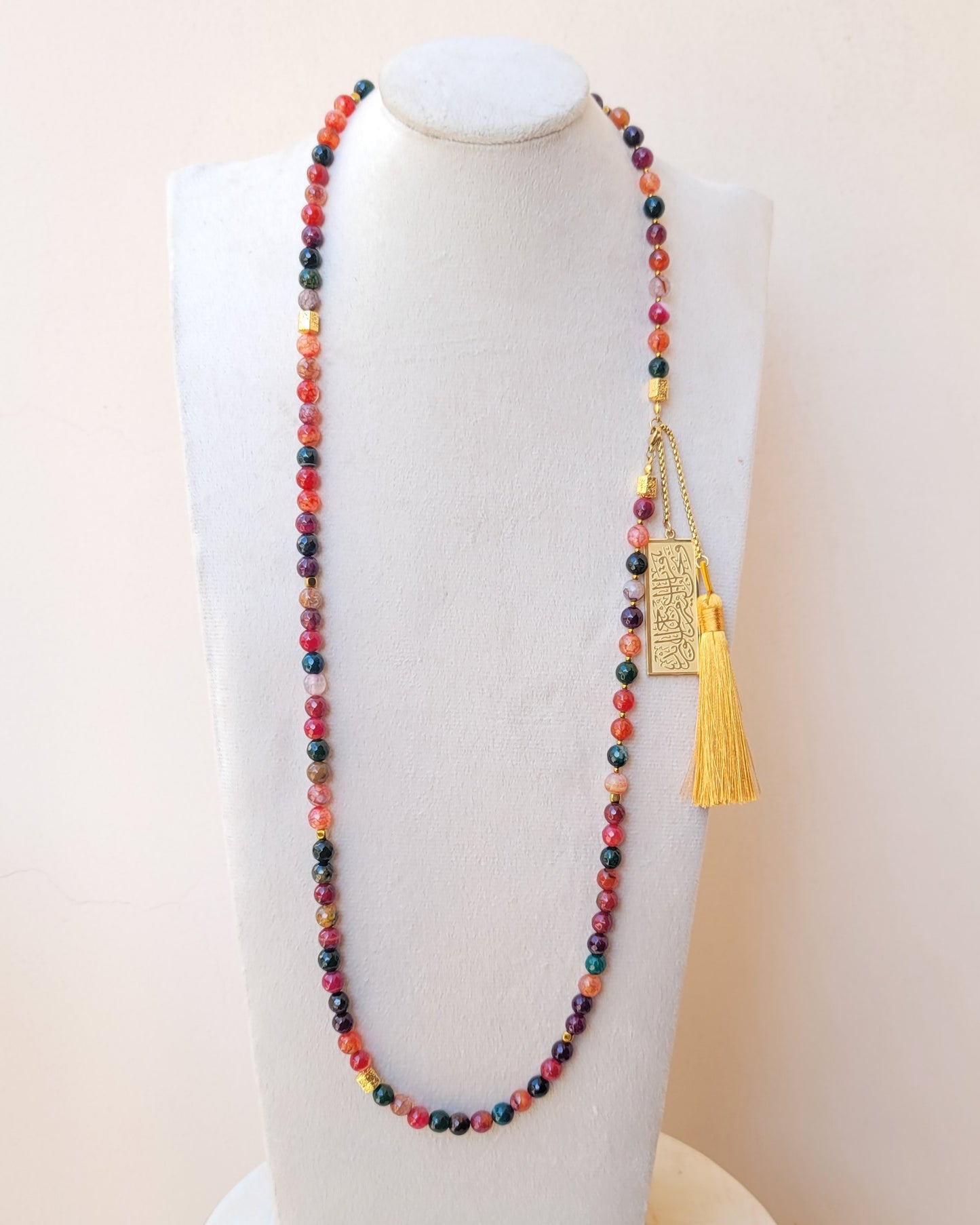 99 Wearable Long Agate Sebha / Necklace