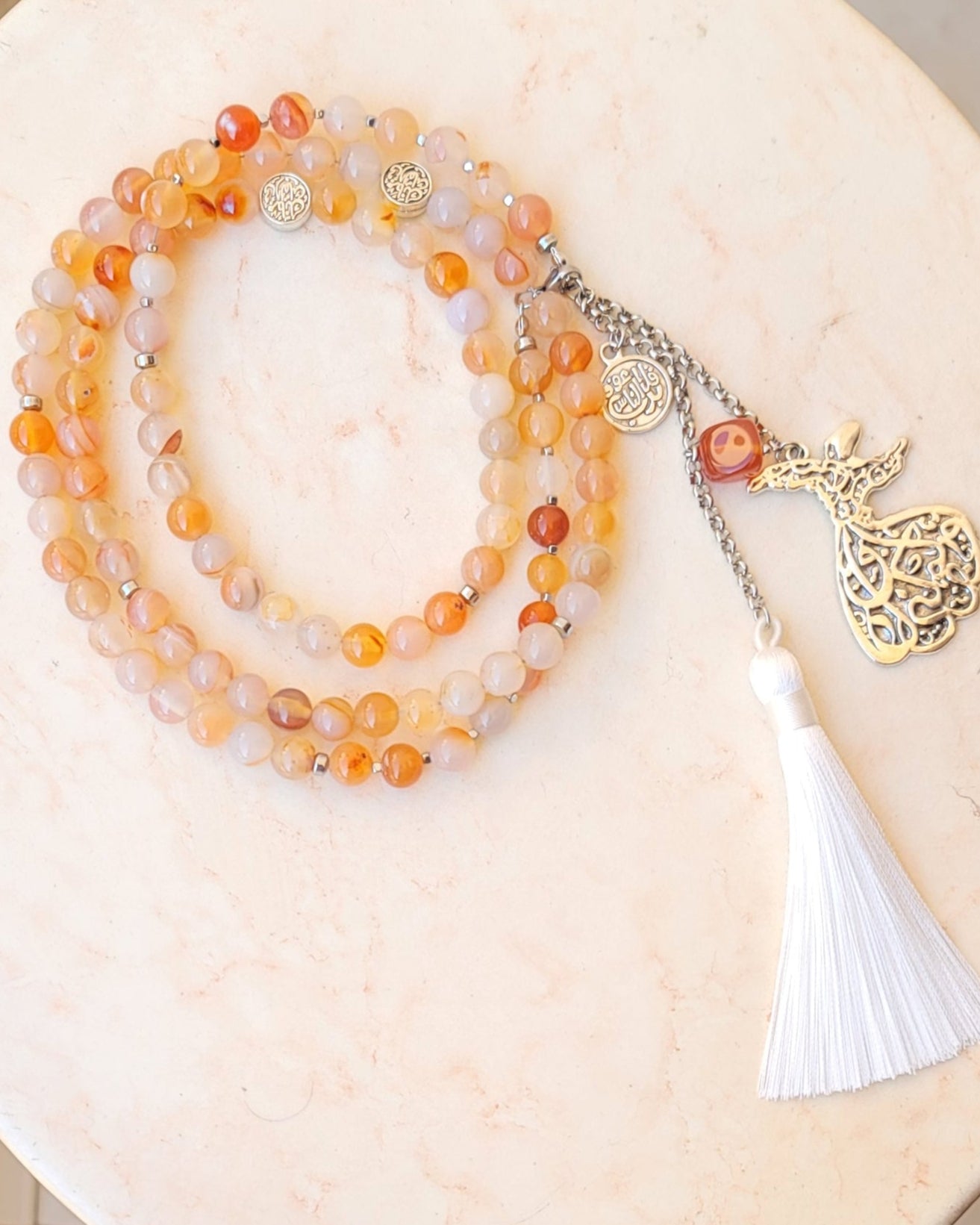 99 Wearable Long Agate Sebha / Necklace