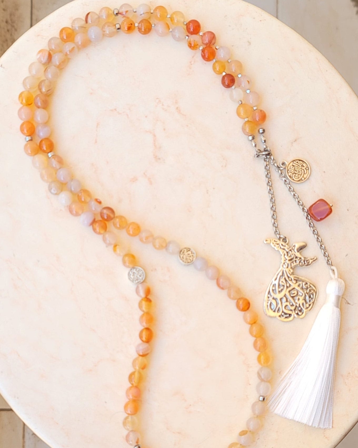99 Wearable Long Agate Sebha / Necklace