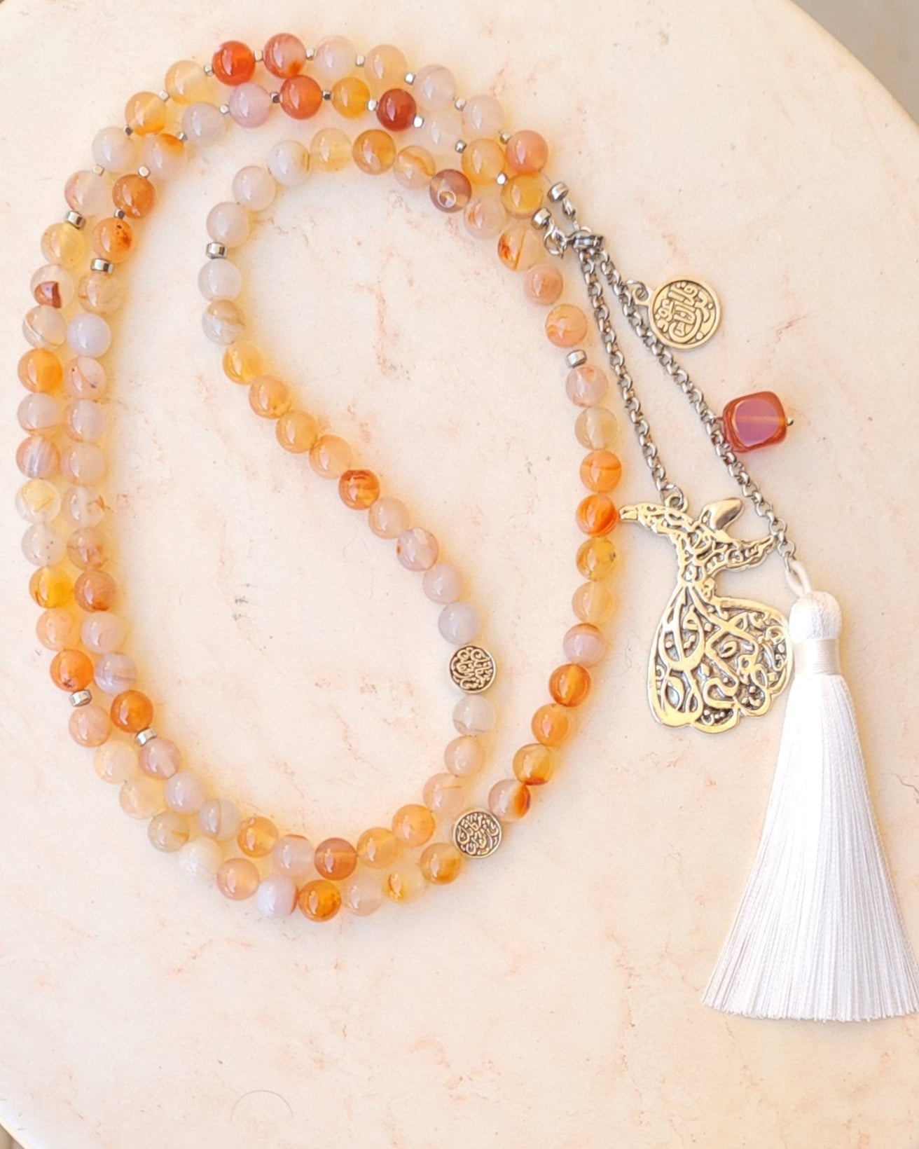 99 Wearable Long Agate Sebha / Necklace