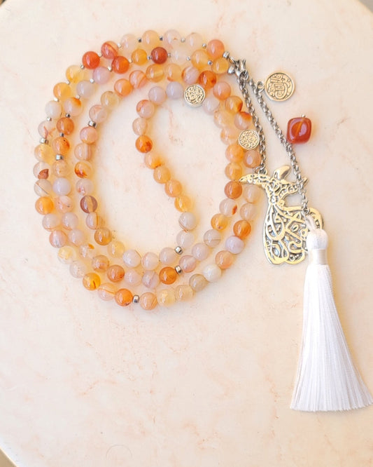 99 Wearable Long Agate Sebha / Necklace