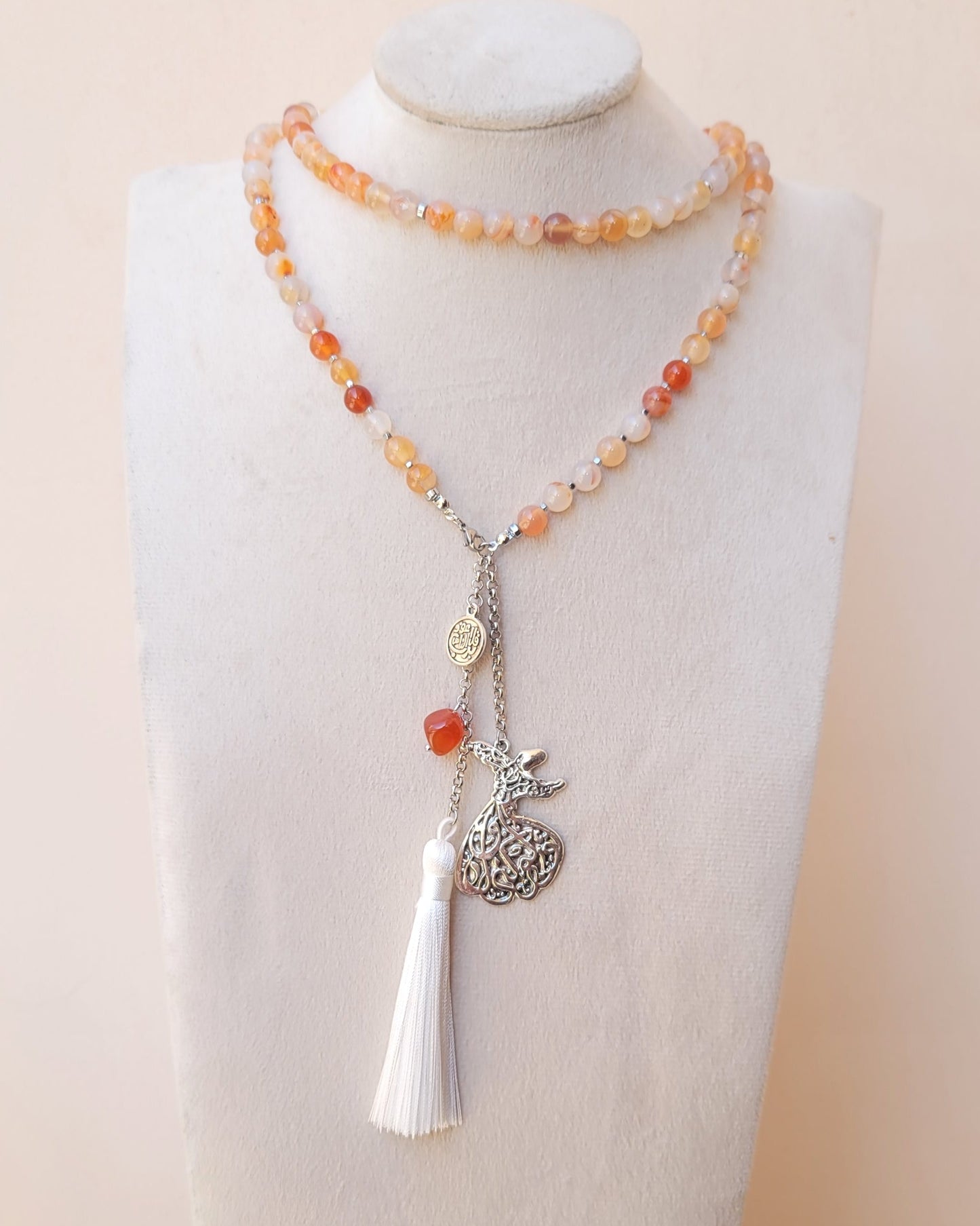 99 Wearable Long Agate Sebha / Necklace