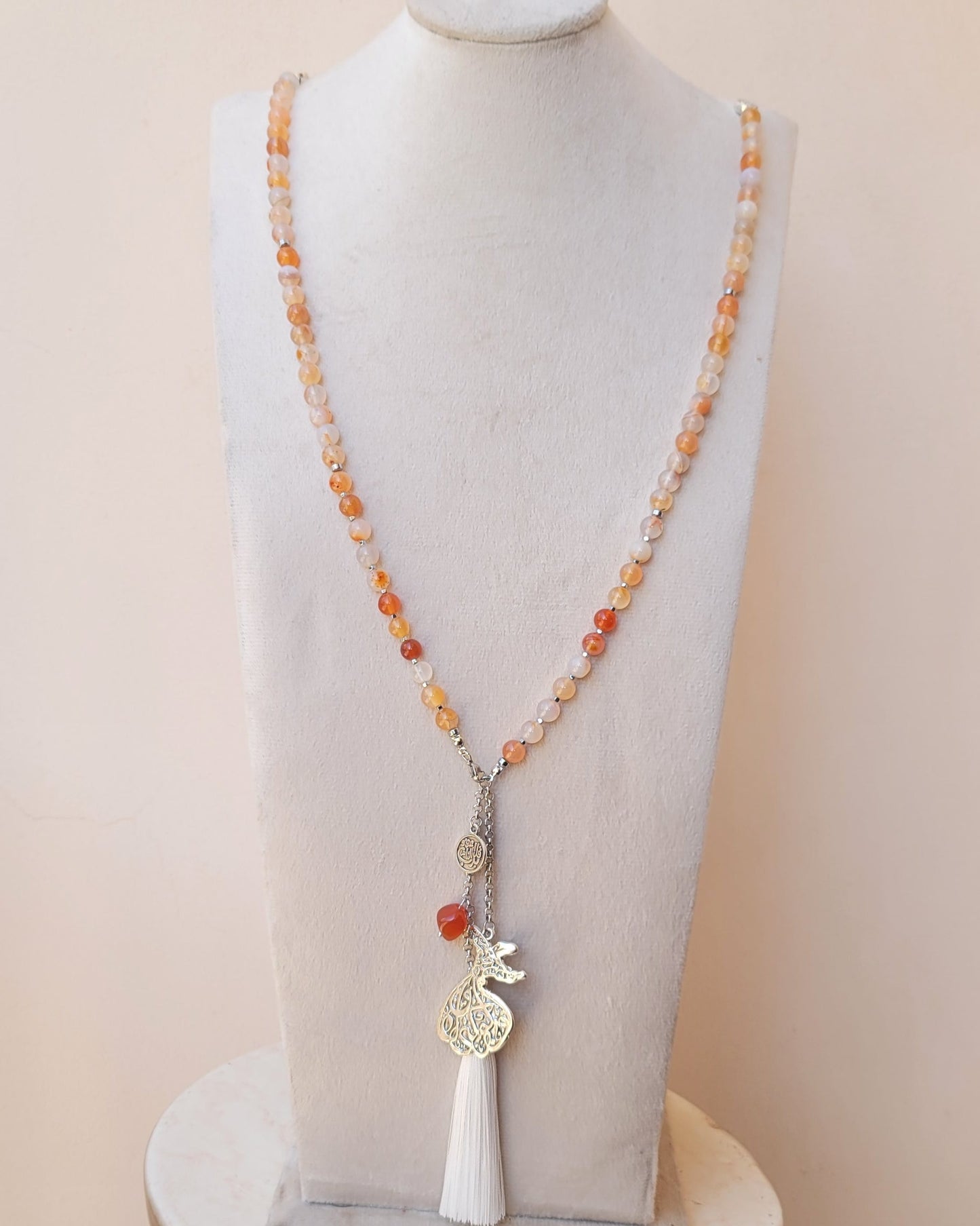 99 Wearable Long Agate Sebha / Necklace