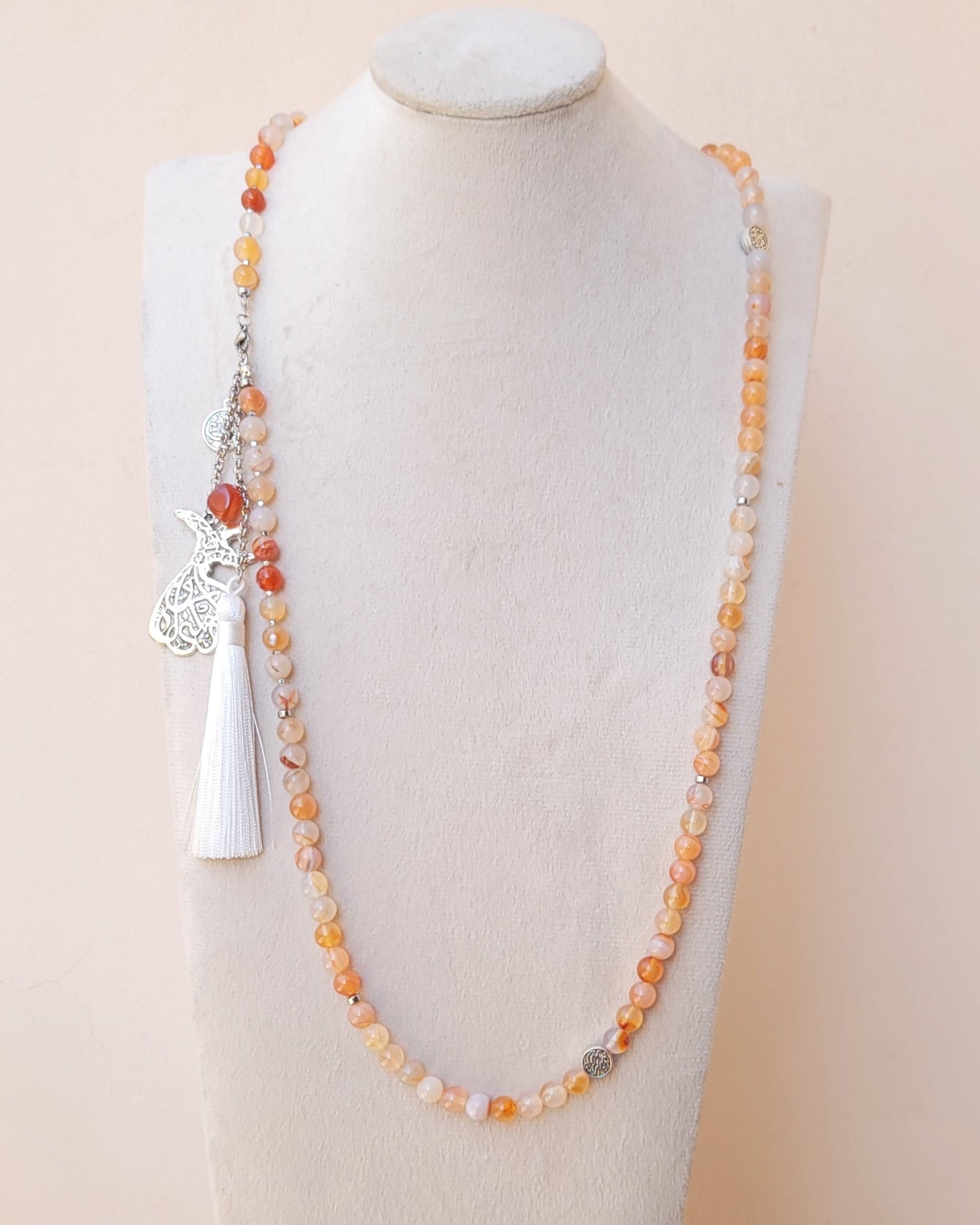 99 Wearable Long Agate Sebha / Necklace