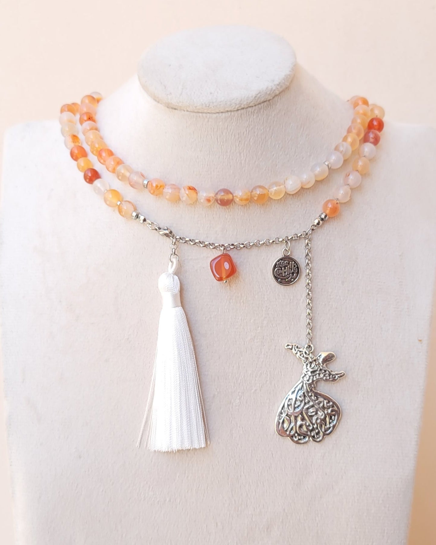 99 Wearable Long Agate Sebha / Necklace